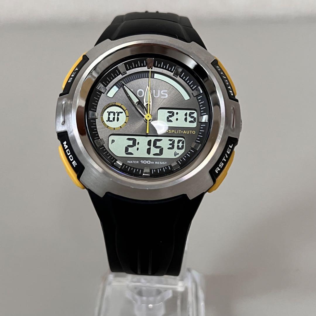 セイコー　LORUS  アナデジ　クォーツ　ラバー