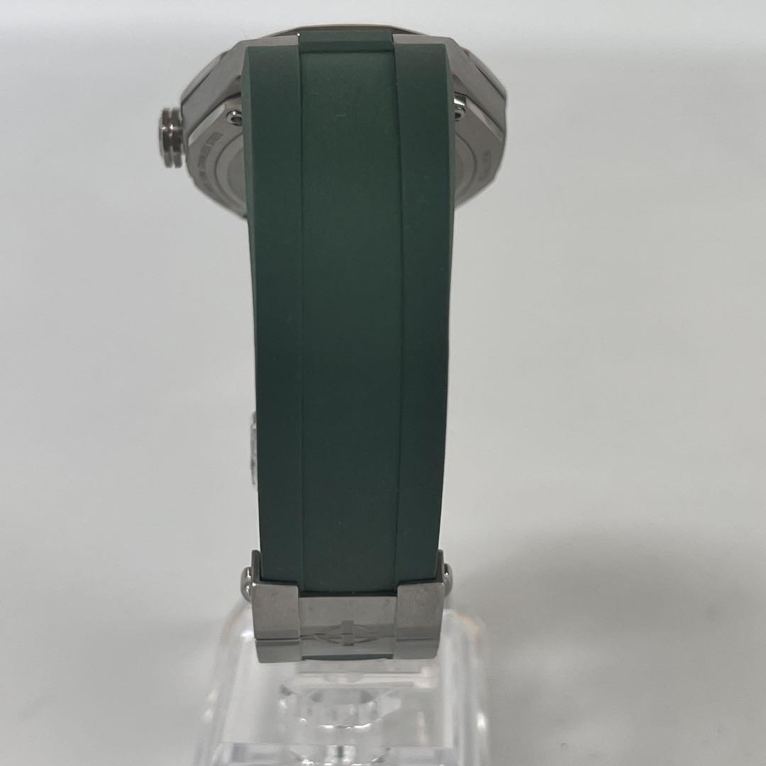 【希少】ボーム&メルシー　リビエラ　クォーツ　グリーン　デイト表示　ラバー