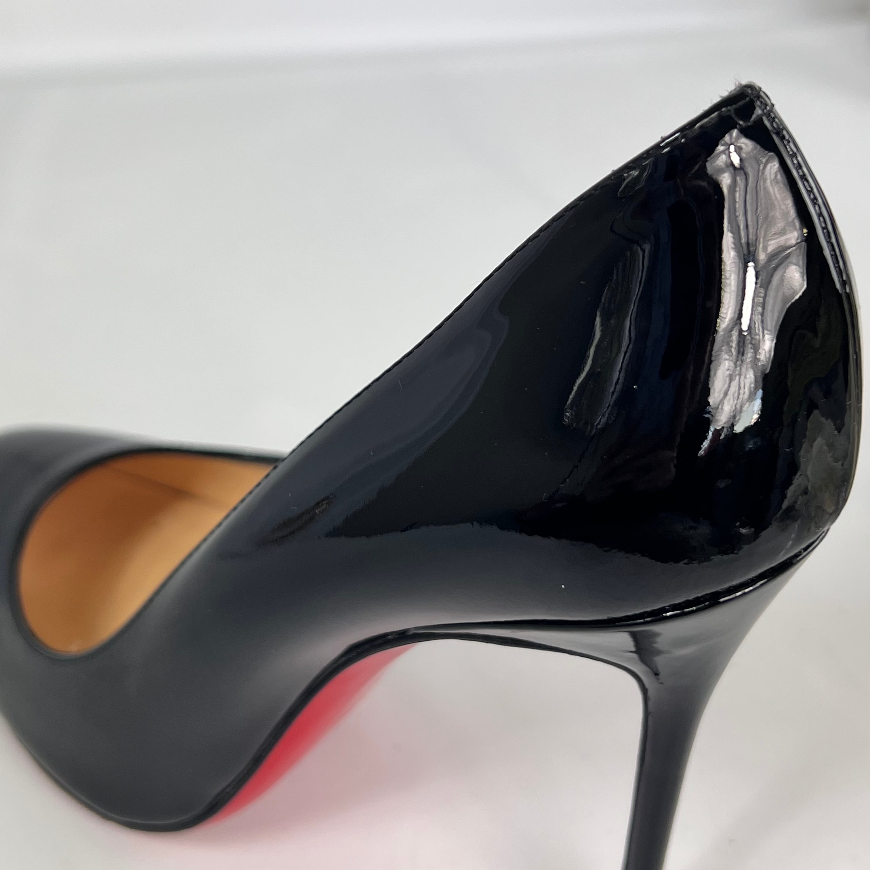 クリスチャンルブタン　パンプス　NUDE　パテント　ハイヒール 黒　37