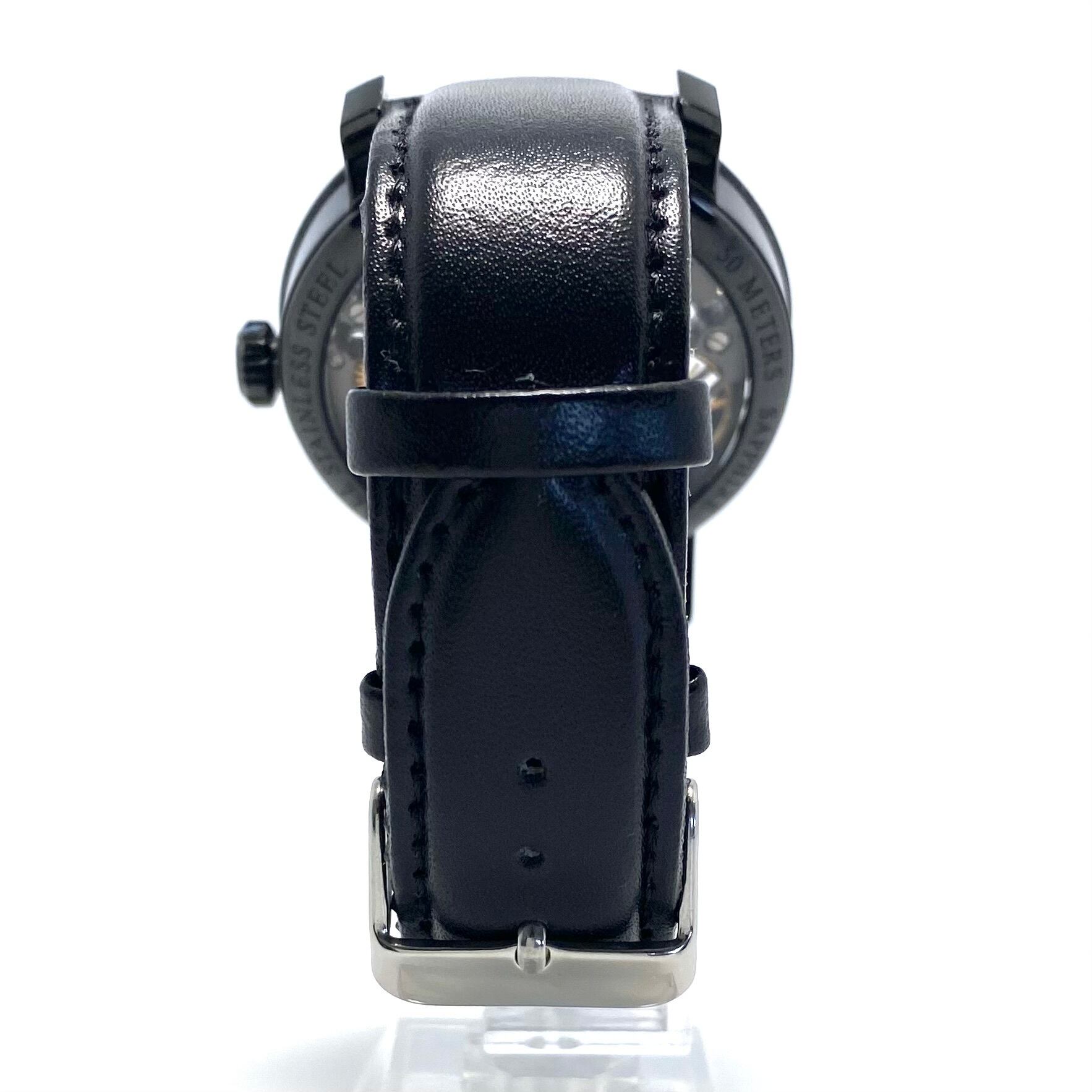 【希少】アエロウォッチ　AEROWATCH　スケルトンCobweb　A50931NO09　ユニタス6498　手巻き　フルスケルトン　革ベルト