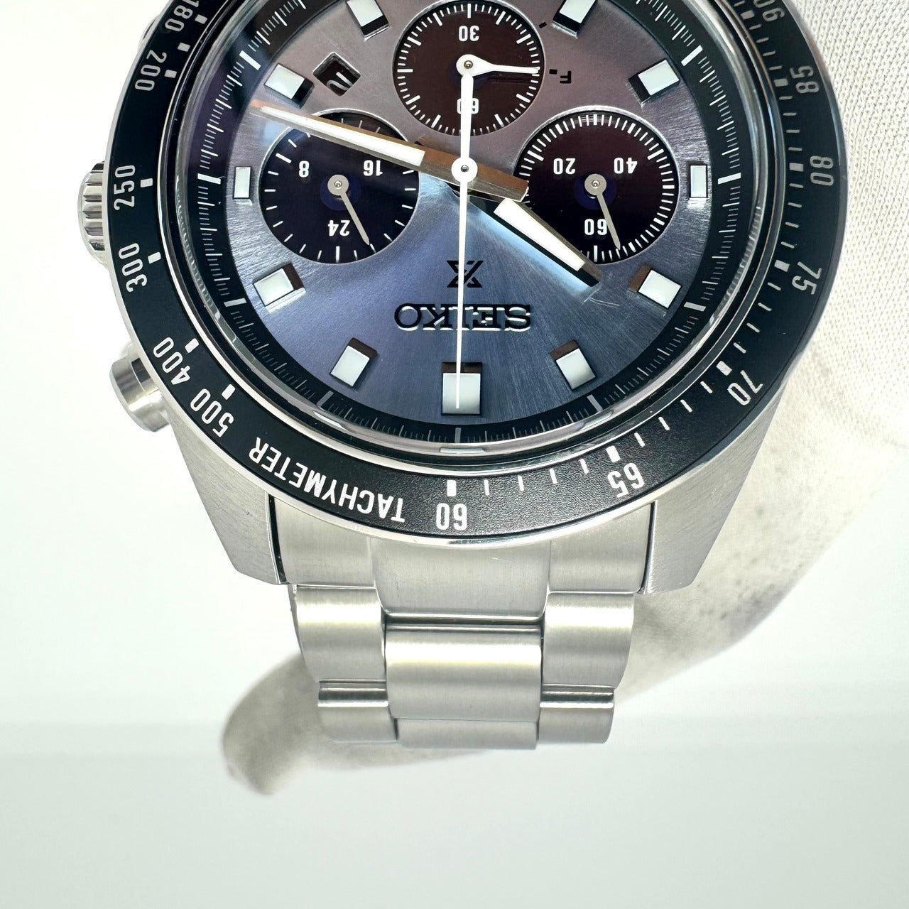 【美品】腕時計 メンズ セイコー SEIKO プロスペックス スピードタイマー SPEEDTIMER SBDL109 V192-0AH0 ソーラー アイスブルー クロノグラフ デイト表示 10気圧防水