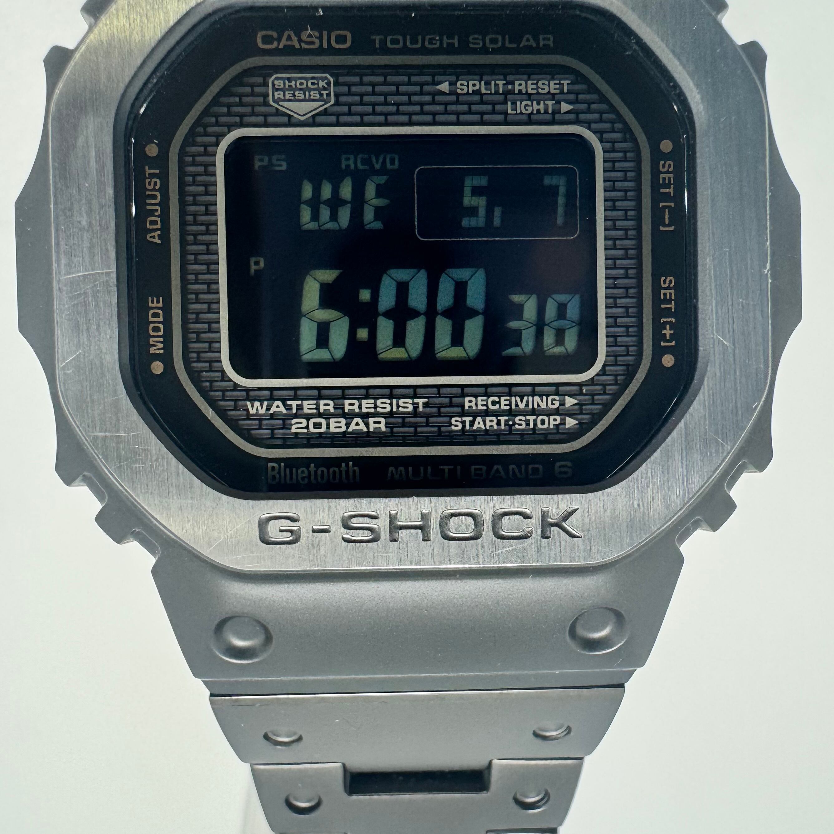 カシオ　ジーショック　G-SHOCK　GMW-B5000MB-1JF　フルメタル　電波ソーラー　モバイルリンク　スクエア　デジタル