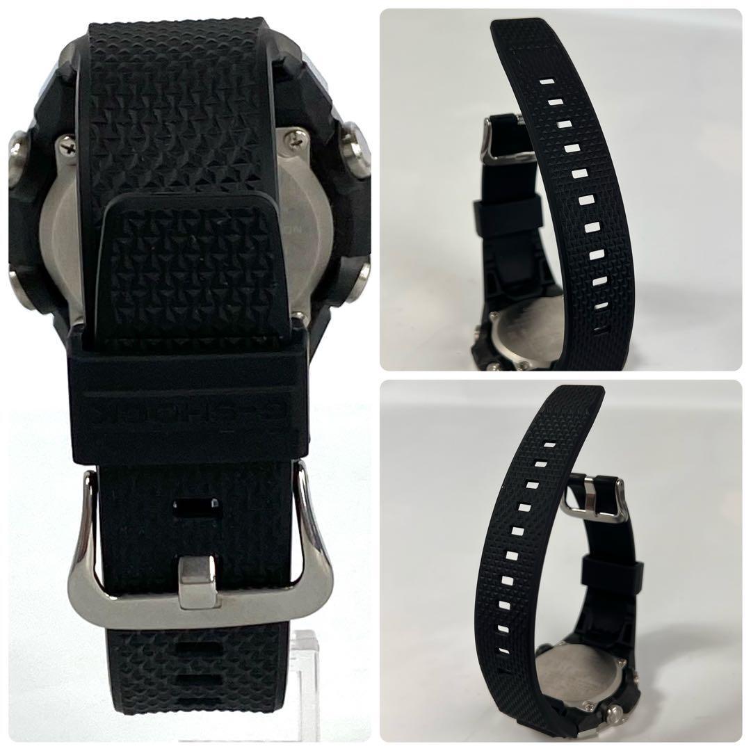 【美品】カシオ　Gショック　G-STEEL　タフソーラー　黒　カーボン　ラバー