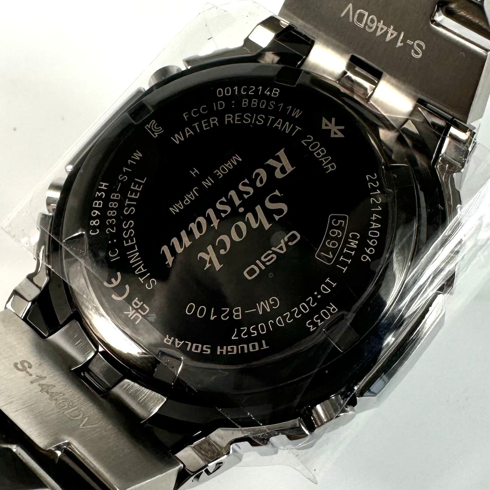 【未使用】カシオ　G-SHOCK　ジーショック　GM-B2100BD-1AER　2100シリーズ　フルメタル　アナデジ　ソーラー　スマホリンク　Bluetooth　黒