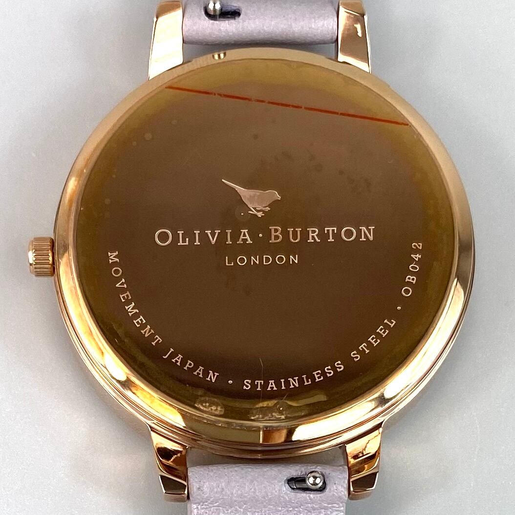 【未使用】オリビアバートン　OLIVIA BURTON　OB16BDW16　クォーツ　白　デイト表示　革ベルト　レディース
