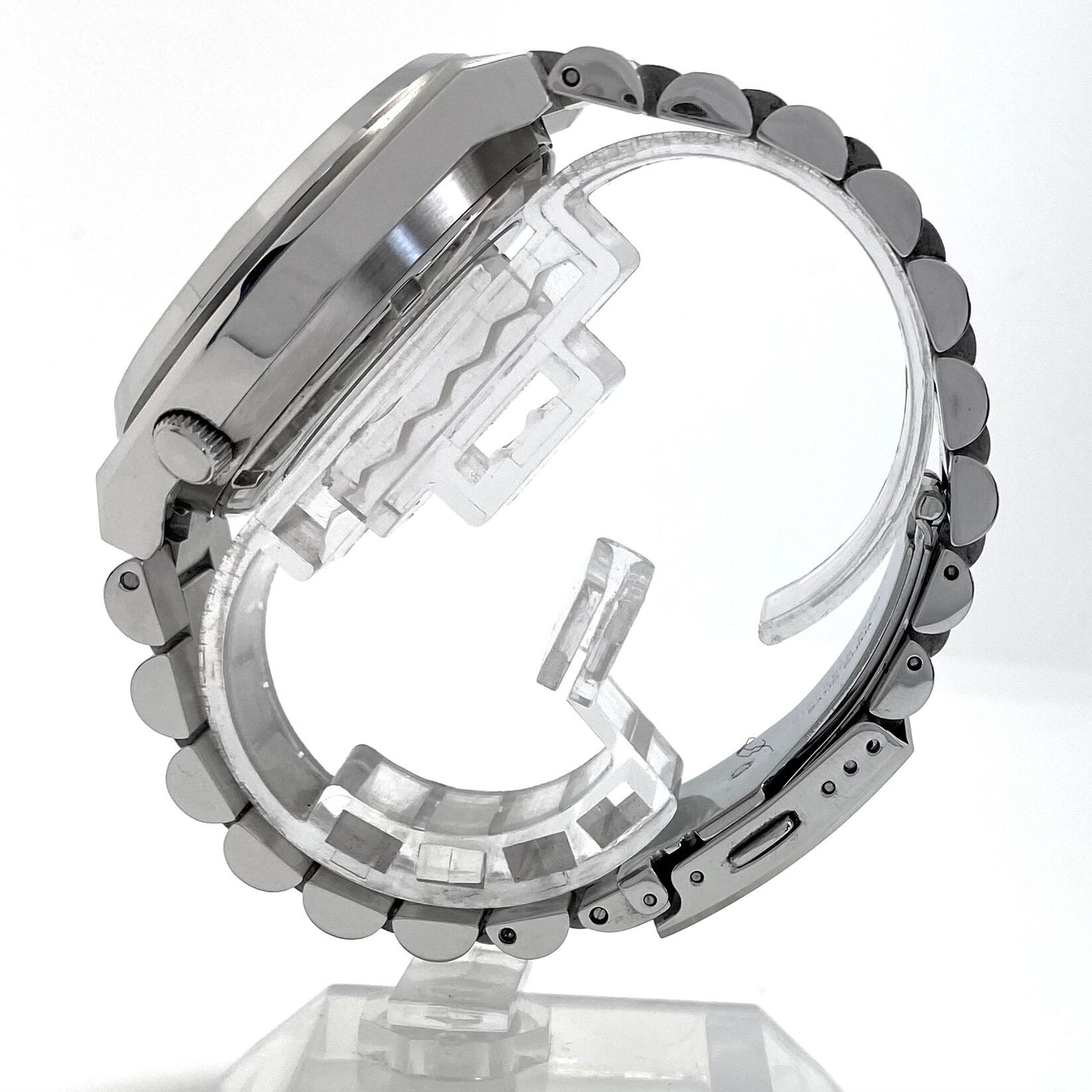 【動作良好】腕時計 メンズ シチズン シチズンコレクション メカニカル ツヨサ NJ0151-53W 8210-S126967 自動巻式 裏スケ ブルーグラデーション デイト表示