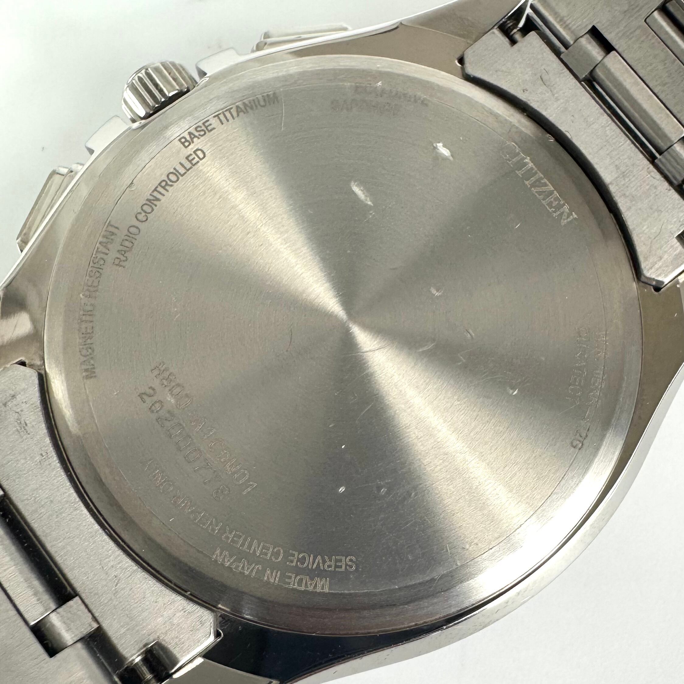 【希少】シチズン　アテッサ　ディアコレクション　AT8240-74L　H800-A1CDW01　電波ソーラー　デイト表示　青　チタニウム　デイト表示　世界限定2200本