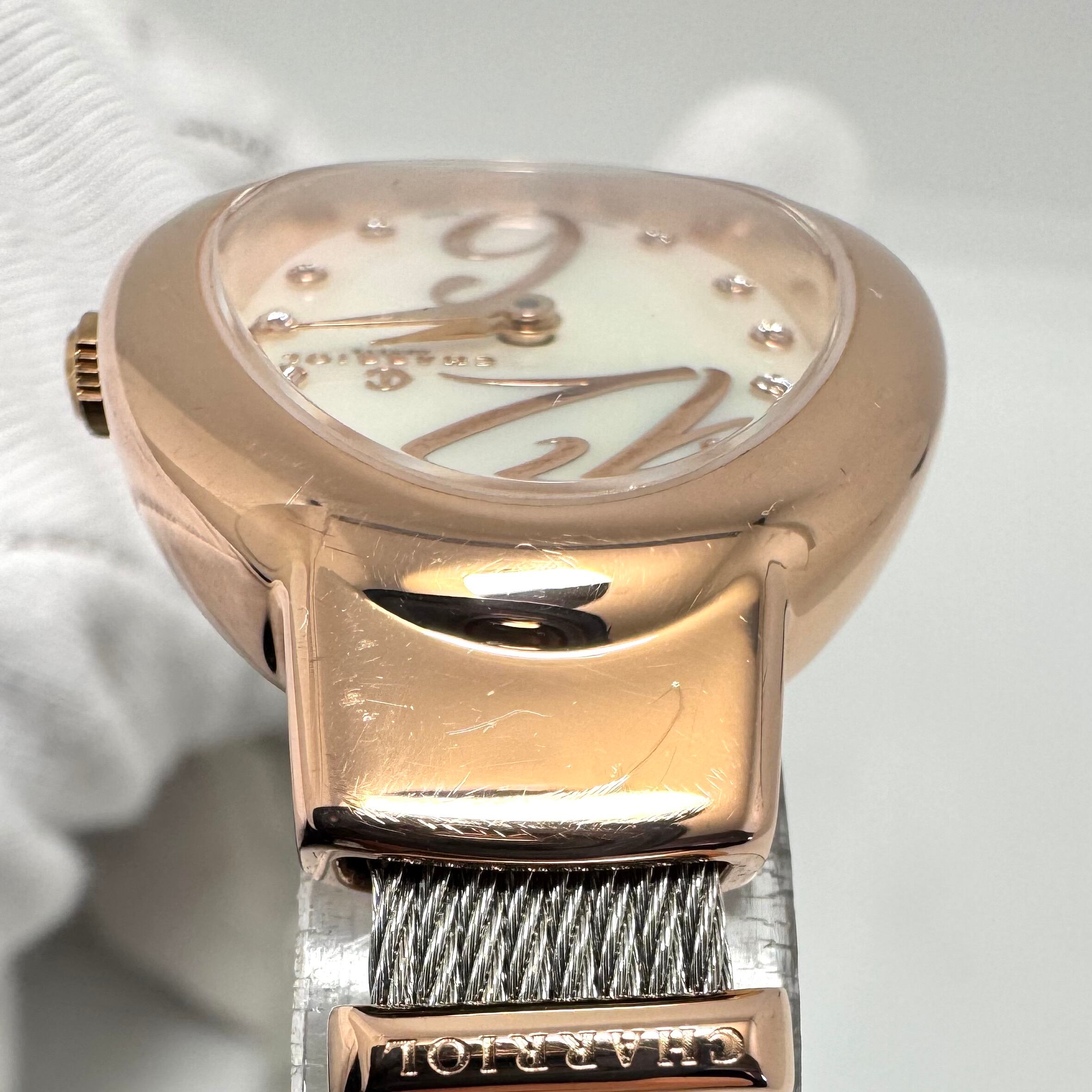 シャリオール　 CHARRIOL　マリーオルガ　MARIE OLGA　MOY.570.002　クォーツ　シェル　ピンクゴールド　レディース