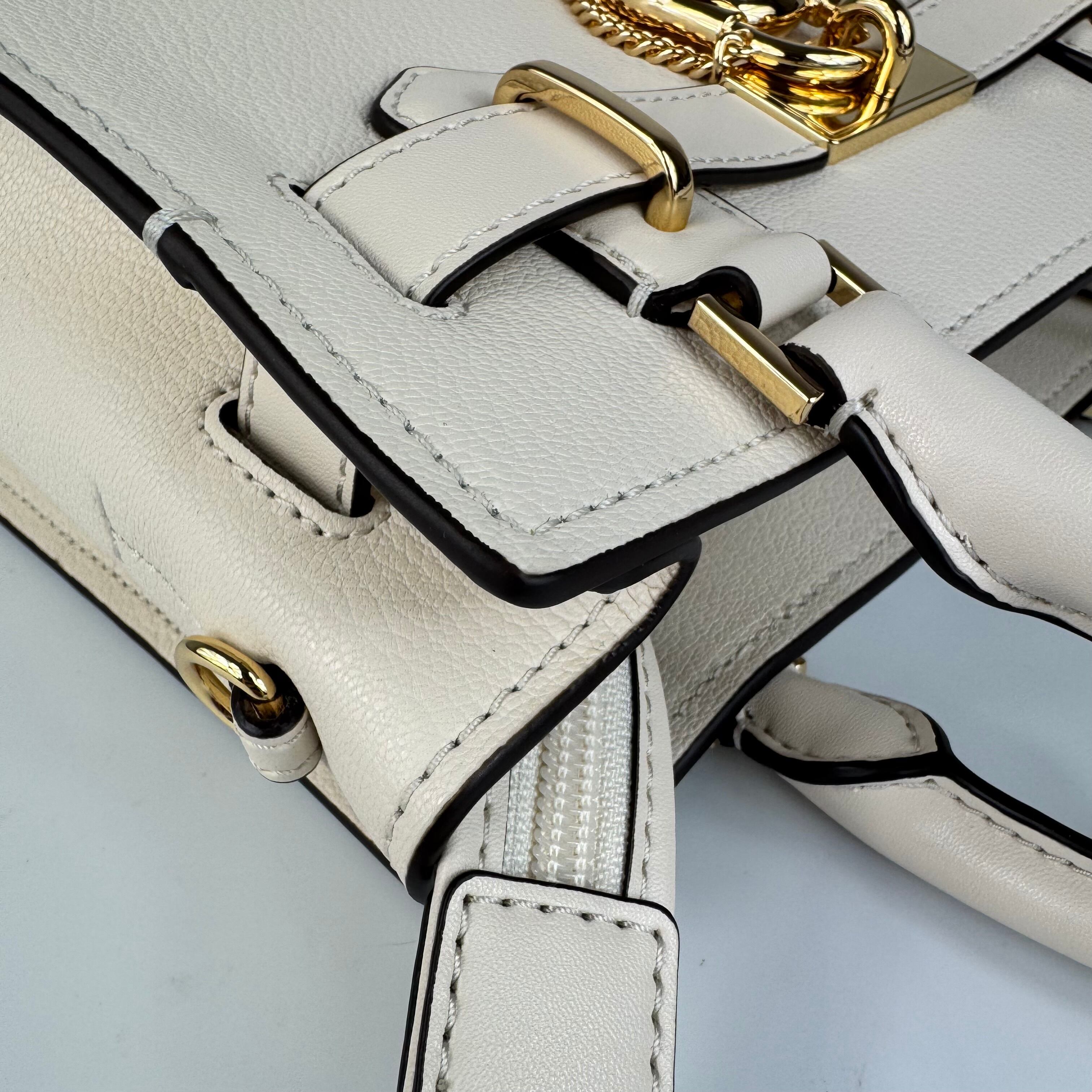 【ほぼ未使用】マイケルコース　ハンドバッグ　2WAYバッグ　レザー　ホワイト