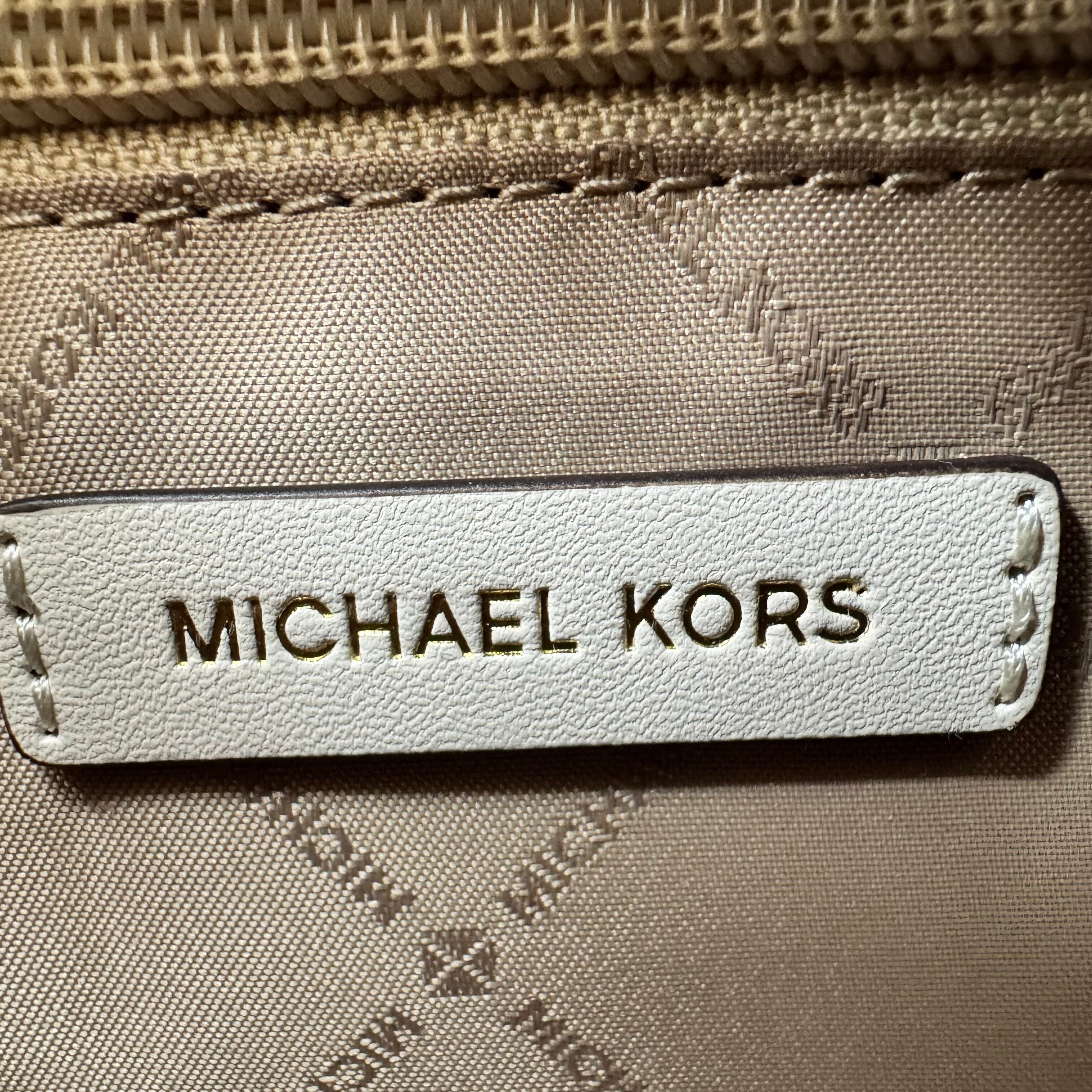 【ほぼ未使用】マイケルコース　ハンドバッグ　2WAYバッグ　レザー　ホワイト