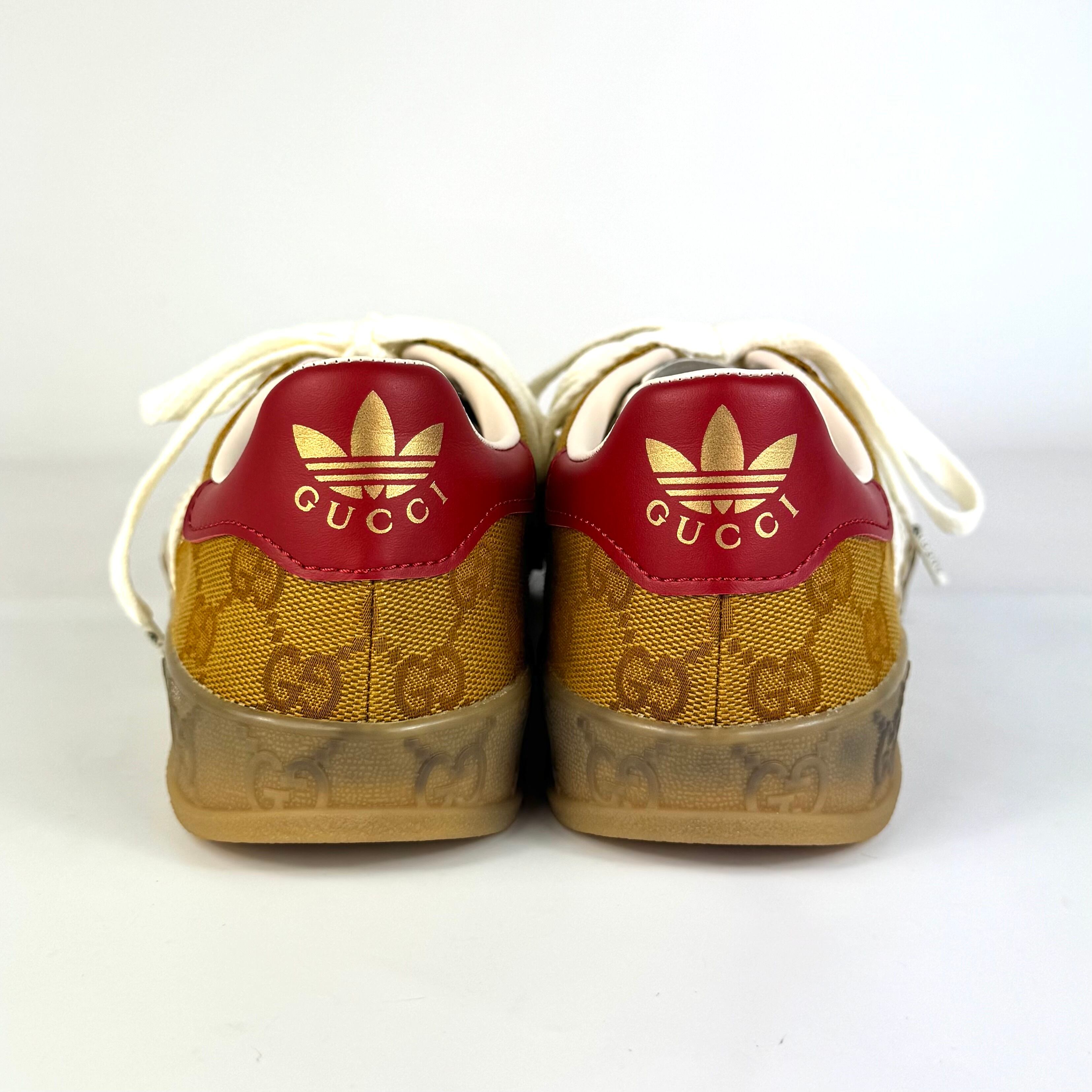 アディダスグッチ　646652　スニーカーGGキャンバス　ブラウン　22.5cm