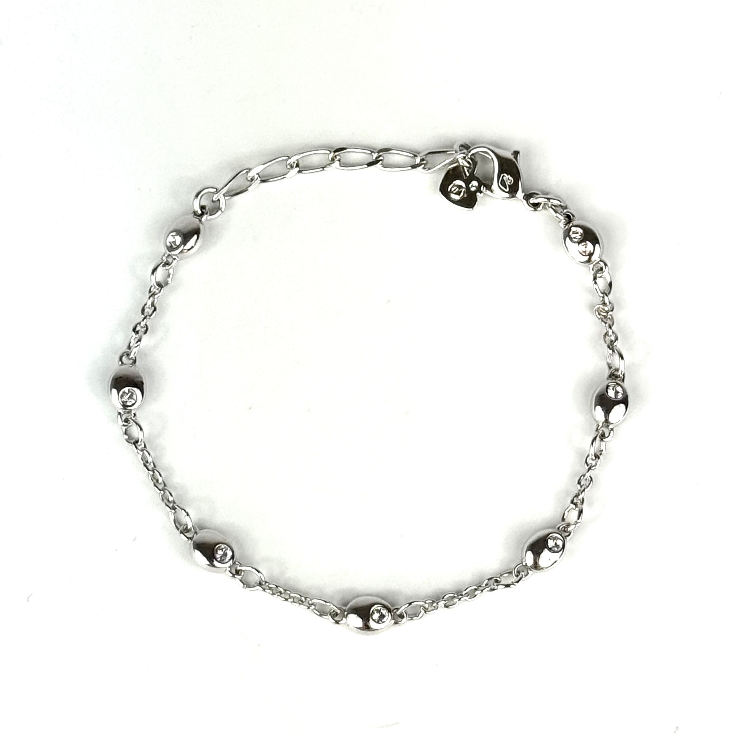 【美品】スワロフスキー　SWAROVSKI　ブレスレット　ストーン　シルバー