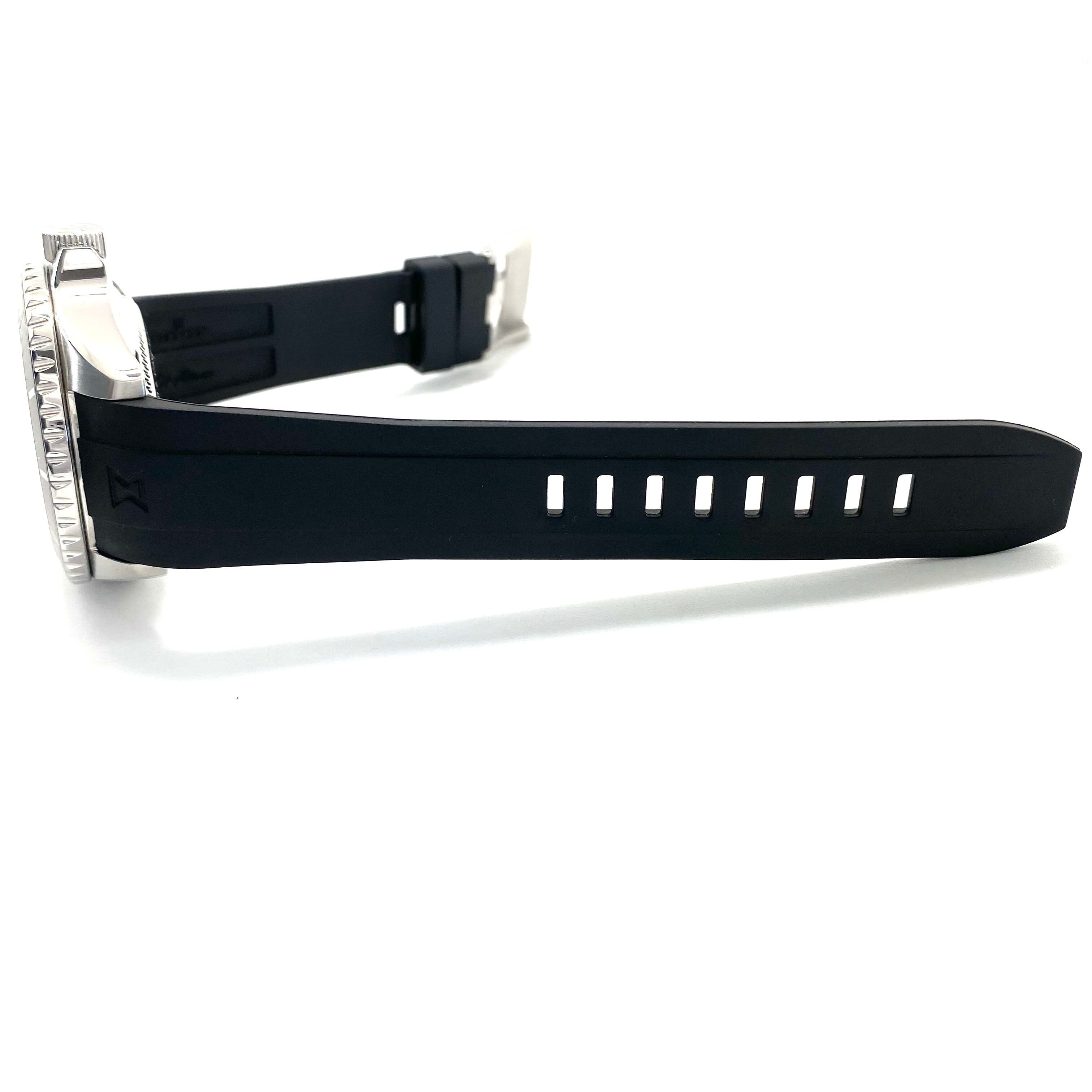 【美品】腕時計 メンズ エドックス スカイダイバー ネプチュニアン 80120-3NCA-ODN ダイバーズ 自動巻 オレンジ デイト表示 樹脂ベルト セラミック 1000m防水