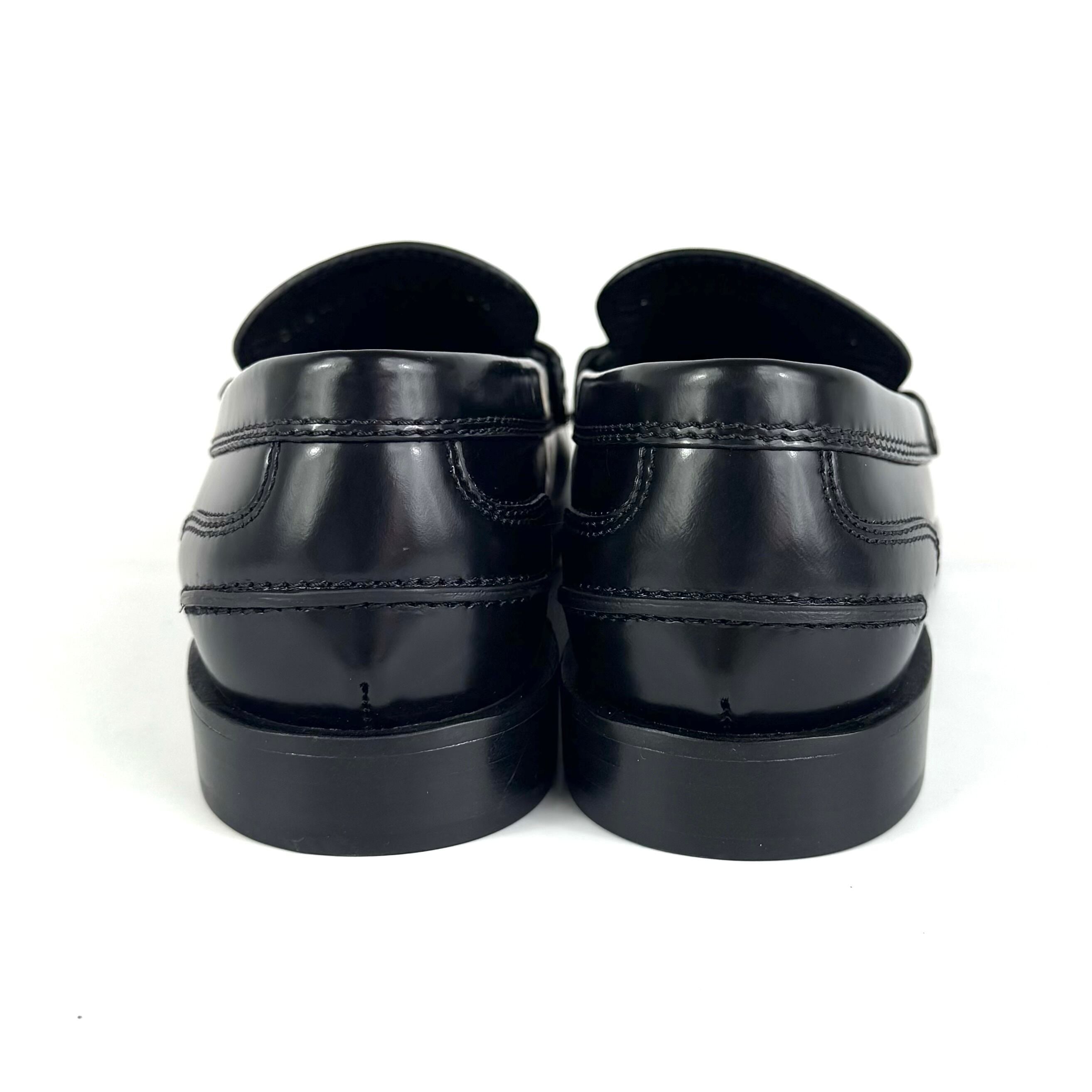 フェンディ　FENDI　ローファー　レザー　ブラック　黒　38　日本サイズ25cm