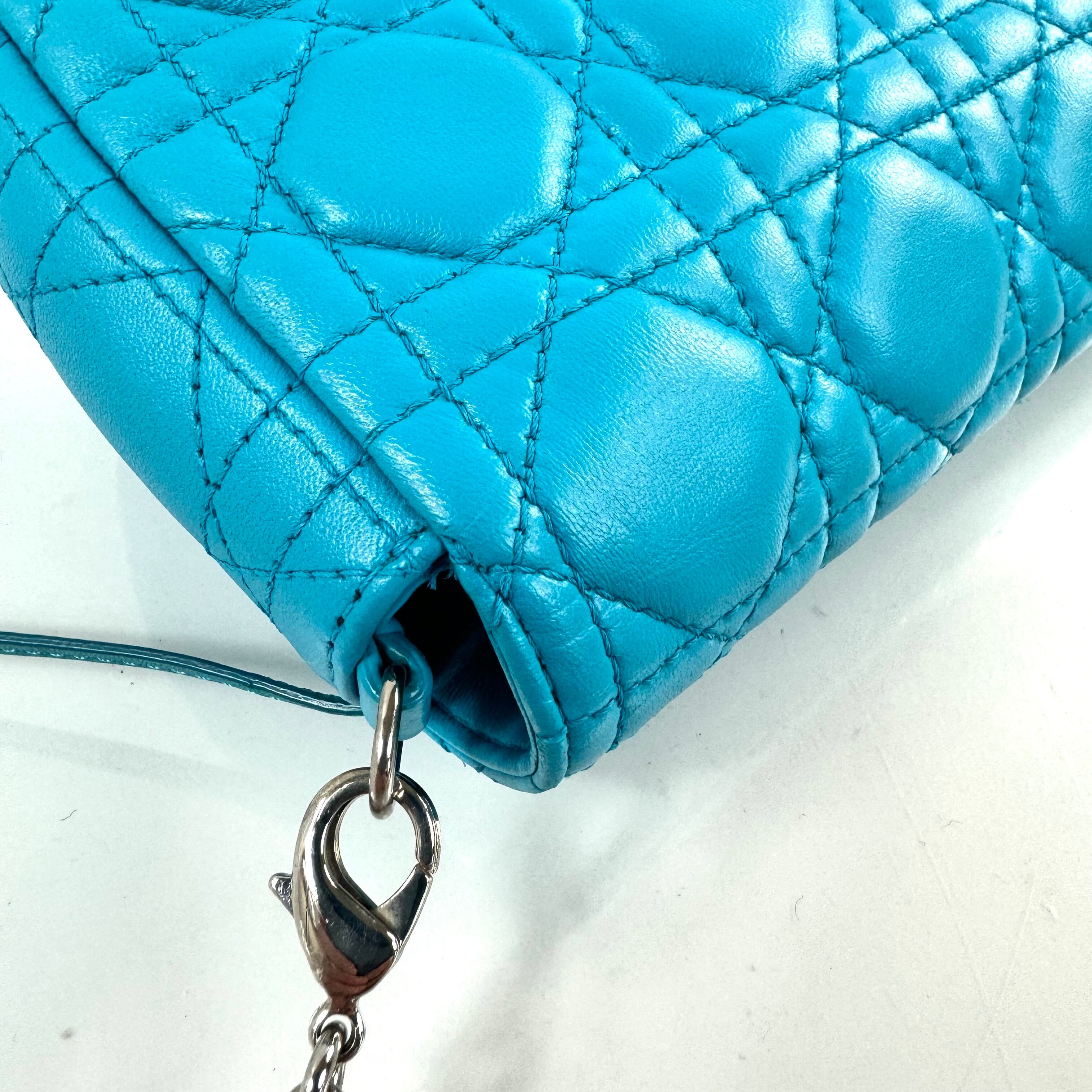 【希少】クリスチャンディオール　ミスディオール　カナージュ　チェーン　ブルー