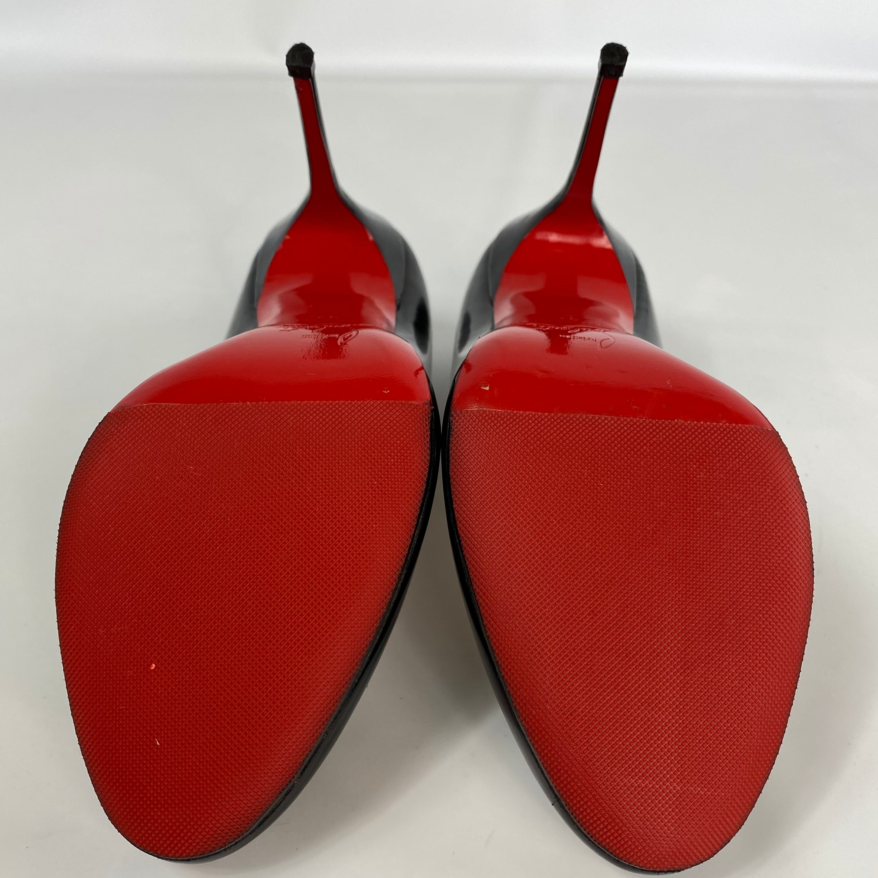 クリスチャンルブタン　パンプス　NUDE　パテント　ハイヒール 黒　37