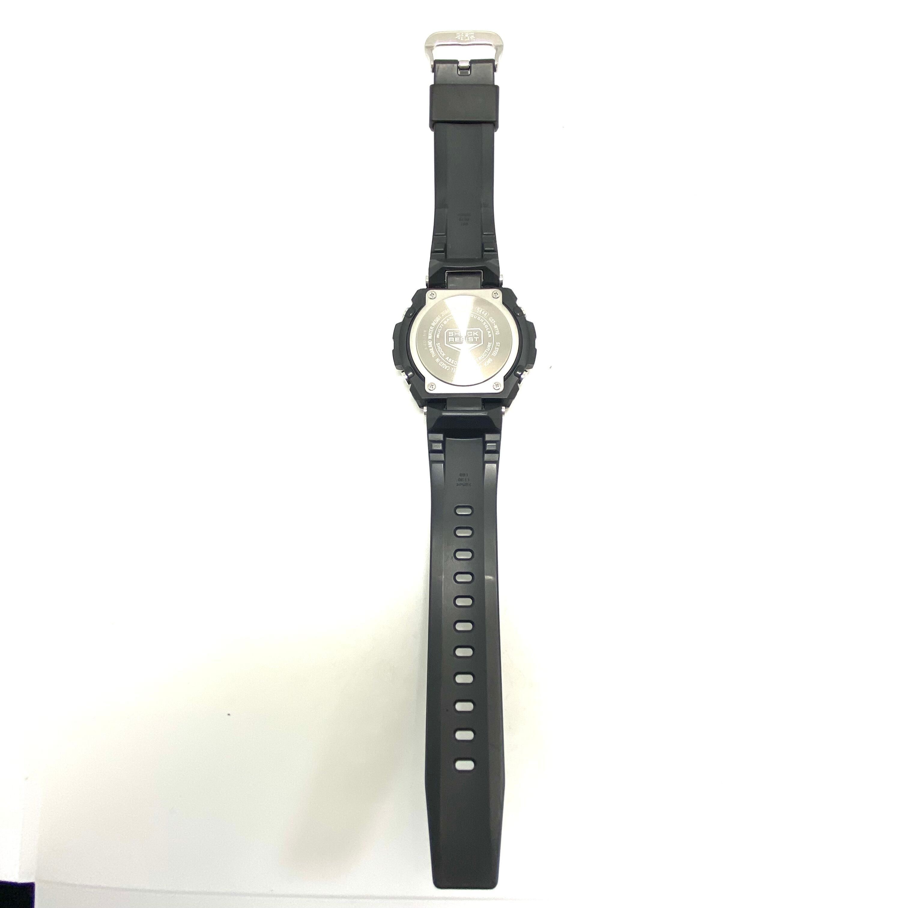 腕時計 メンズ カシオ G-SHOCK ジーショック ジースチール GST-W110D-1A9JF 電波ソーラー アナデジ 黒 ラバーベルト