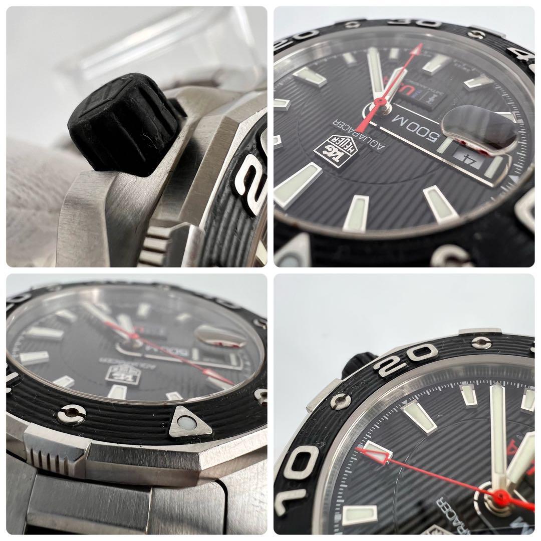 【希少】タグホイヤー　アクアレーサー　アメリカズカップ　自動巻　裏スケ　黒