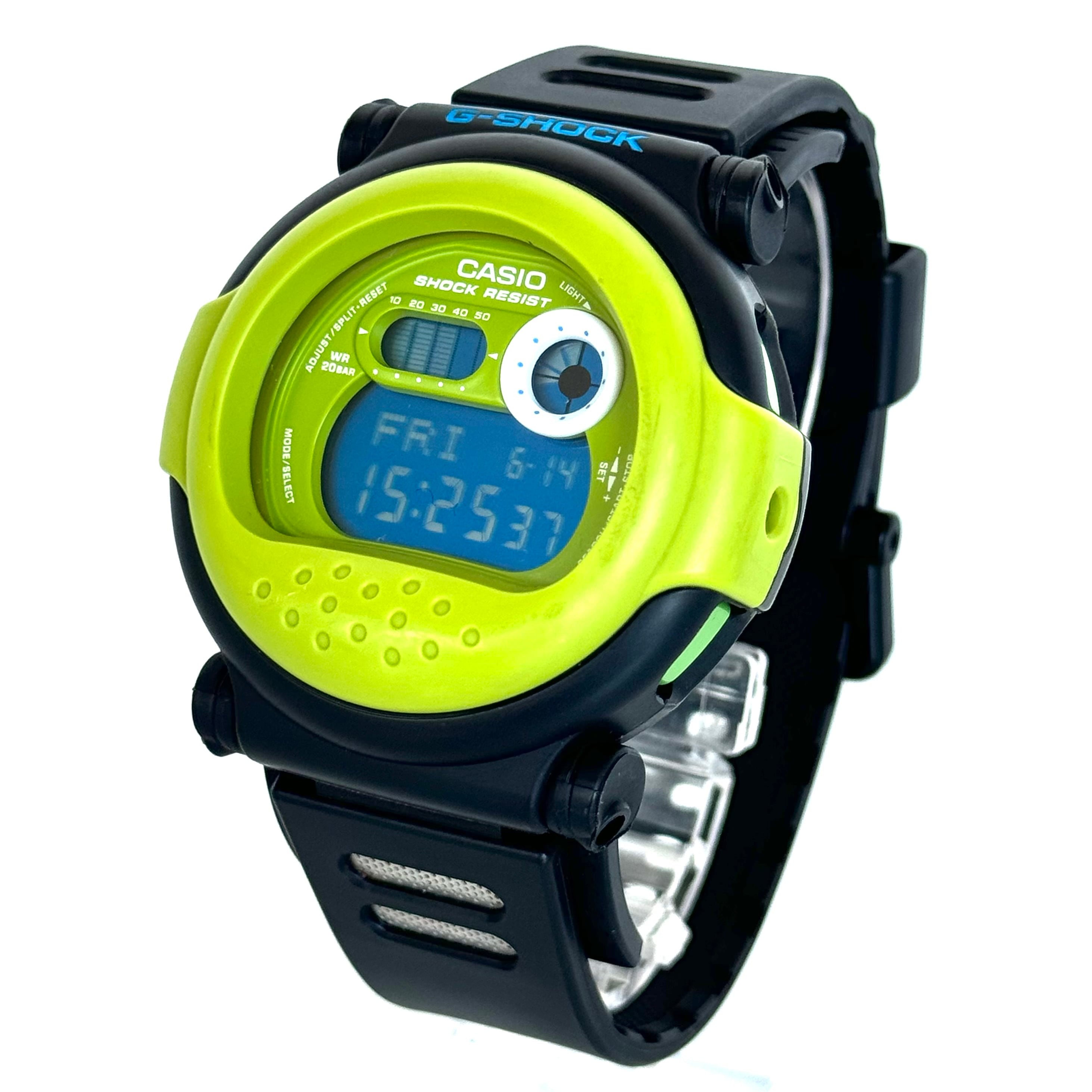 カシオ　ジーショック　G-SHOCK　G-001HC-1JF　ハイパーカラーズ　ジェイソン　復刻モデル　クォーツ　デジタル　ライトグリーン　樹脂ベルト