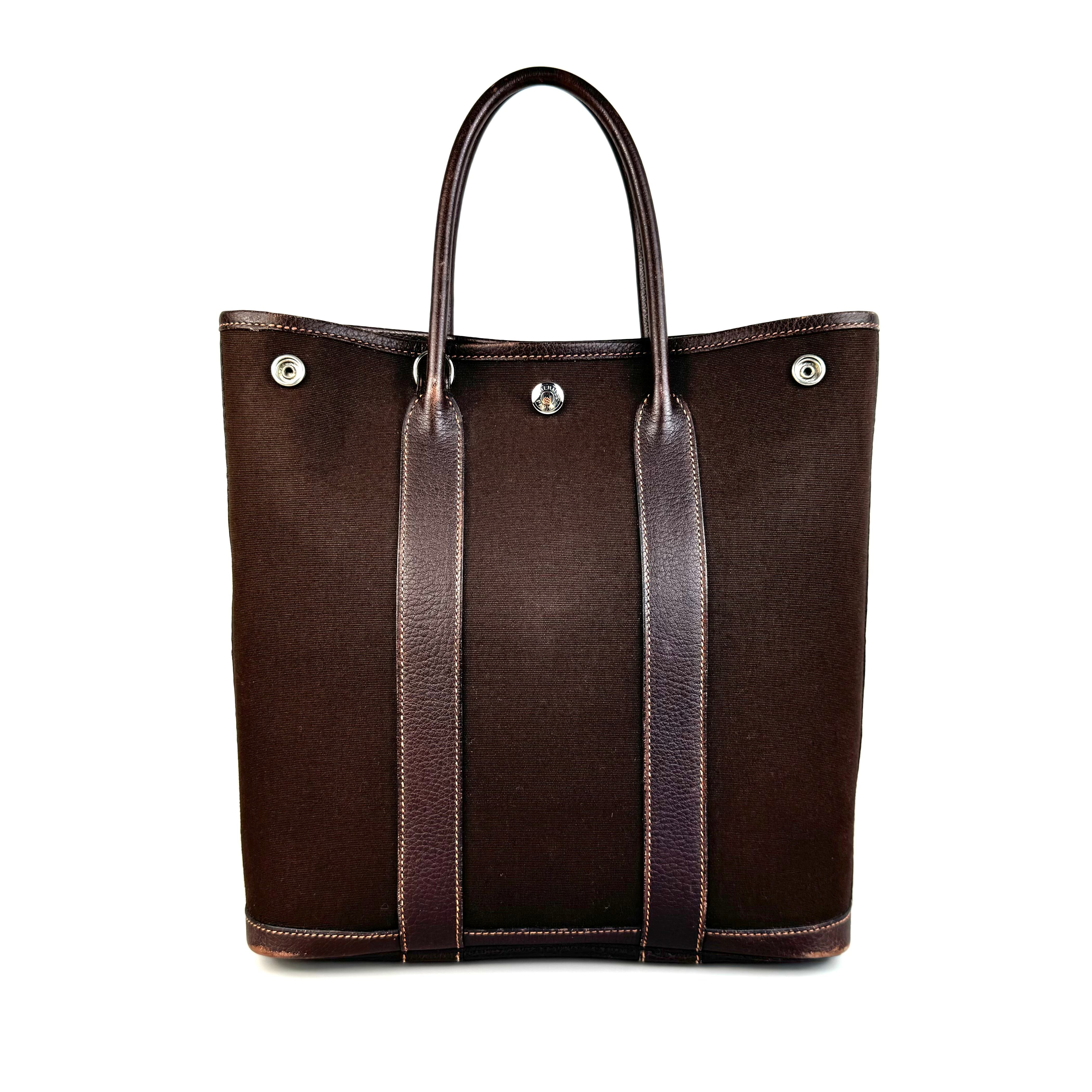 エルメス　ガーデンファイルPM　トートバッグ　??H刻印　トルオフィシェ　ブラウン