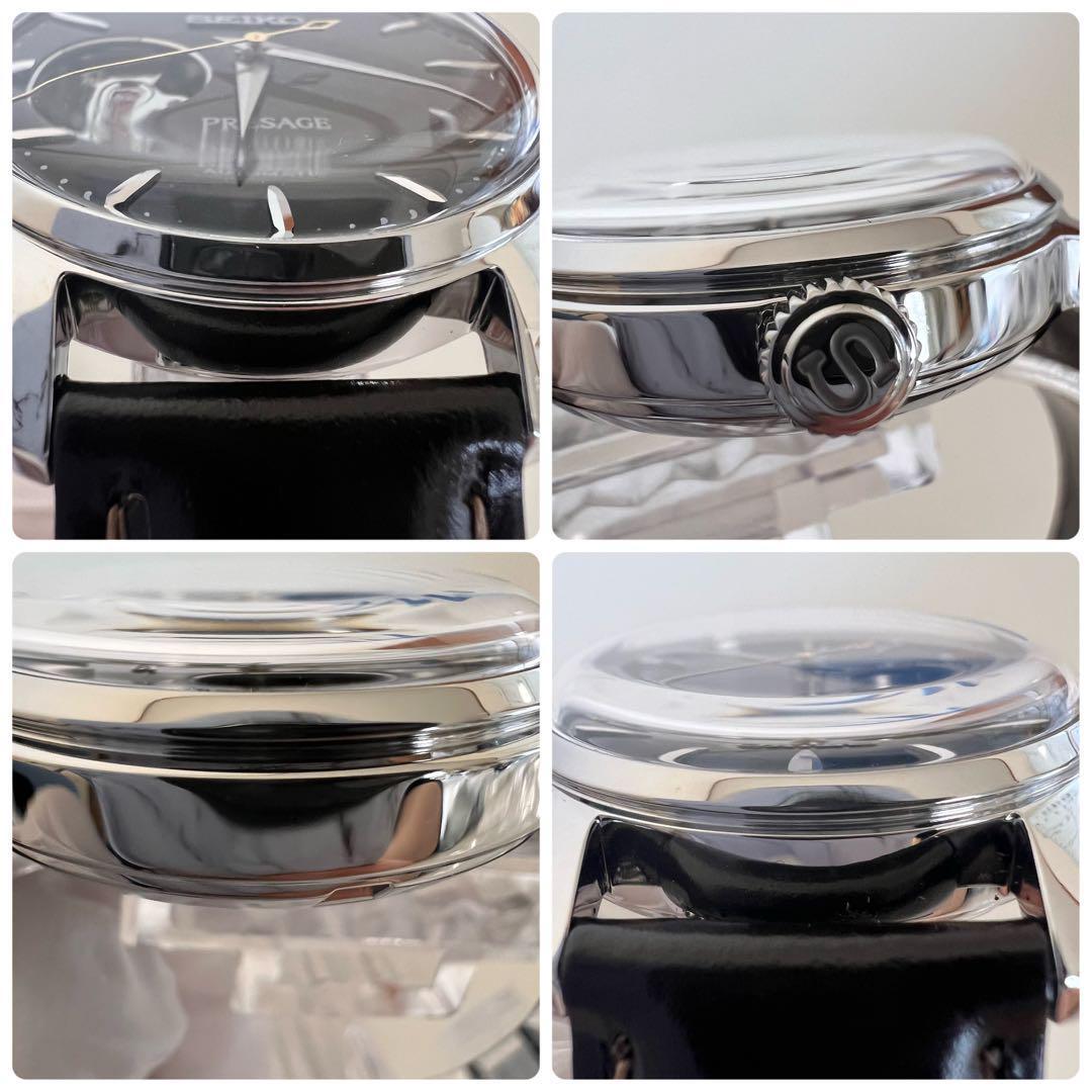 【美品】セイコー　プレサージュ　自動巻　セミスケルトン　ブラウン　ボーイズ