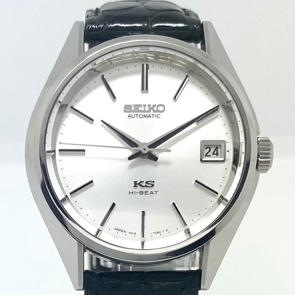 【希少】腕時計 セイコー SEIKO キングセイコー KING SEIKO ヒストリカルコレクション2000 世界2000本限定 復刻版 SCVN001 4S15-7040 自動巻 シルバー デイト表示 革ベルト 10気圧防水