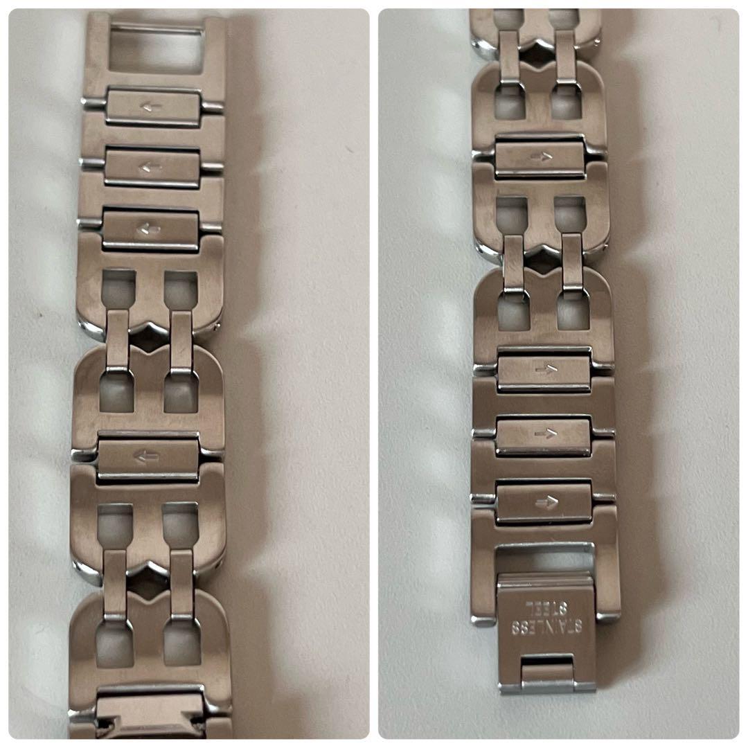 【美品】バリー　BALLY　クォーツ　グレー　スクエア　2針