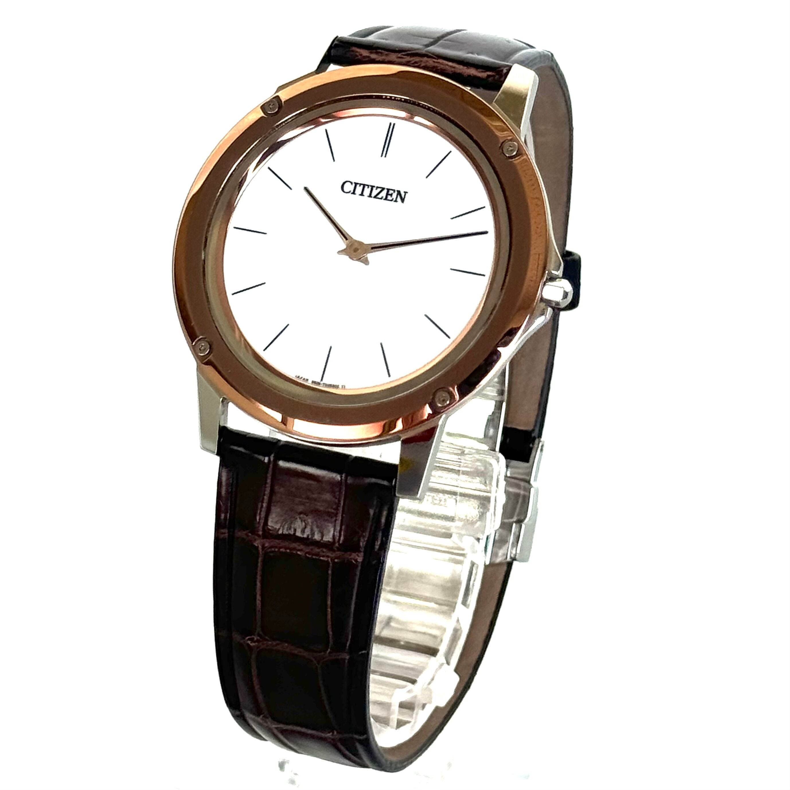 【美品・希少】シチズン　CITIZEN　AR5026-05A　エコドライブワン　8826-T023444　ソーラー　白　2針