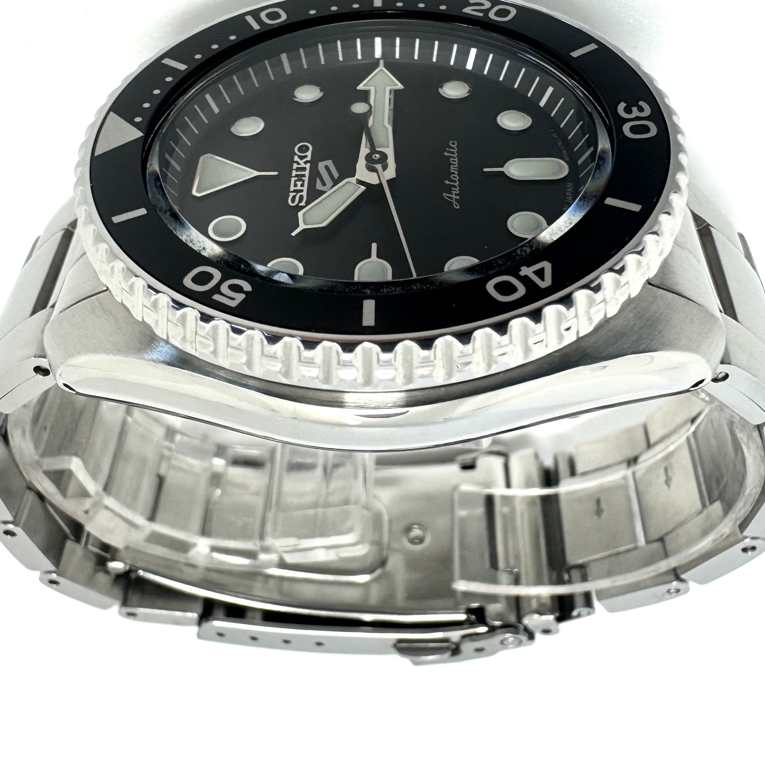 腕時計 メンズ セイコー 5スポーツ SBSA005 4R36-07G0 自動巻 黒 デイデイト表示（日本語・英語） 裏スケ 10気圧防水