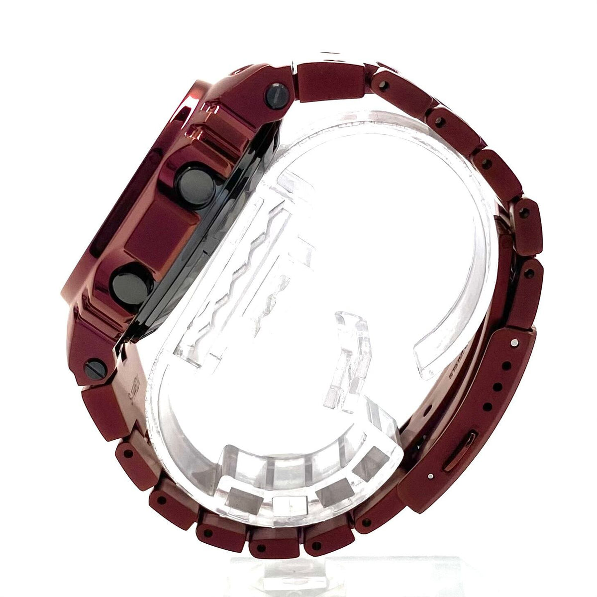 【美品・希少】カシオ CASIO G-SHOCK ジーショック GMW-B5000RD-4JF 5000シリーズ フルメタル スクエア デジタル 電波ソーラー ワインレッド 20気圧防水