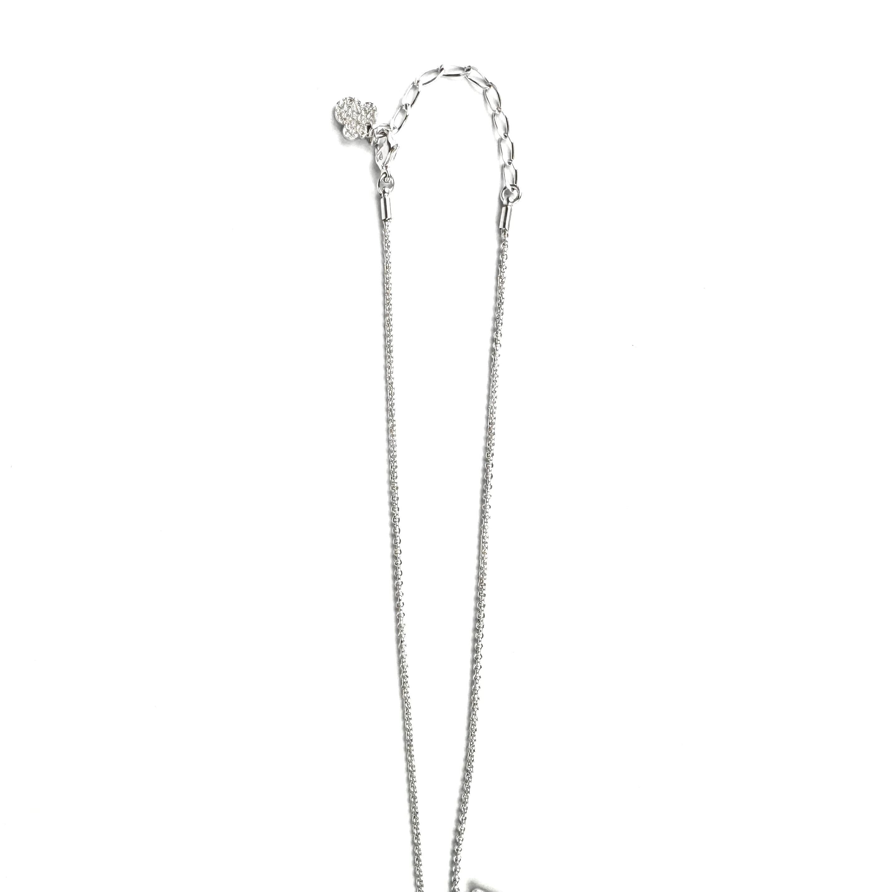 スワロフスキー　ディズニーコラボ　ネックレス　ミニー　ラインストーン　シルバー