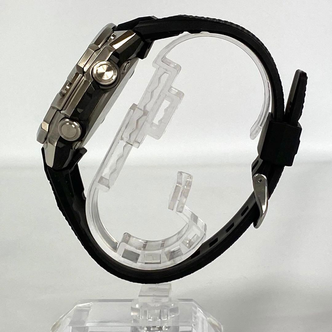 【美品】カシオ　Gショック　G-STEEL　タフソーラー　黒　カーボン　ラバー