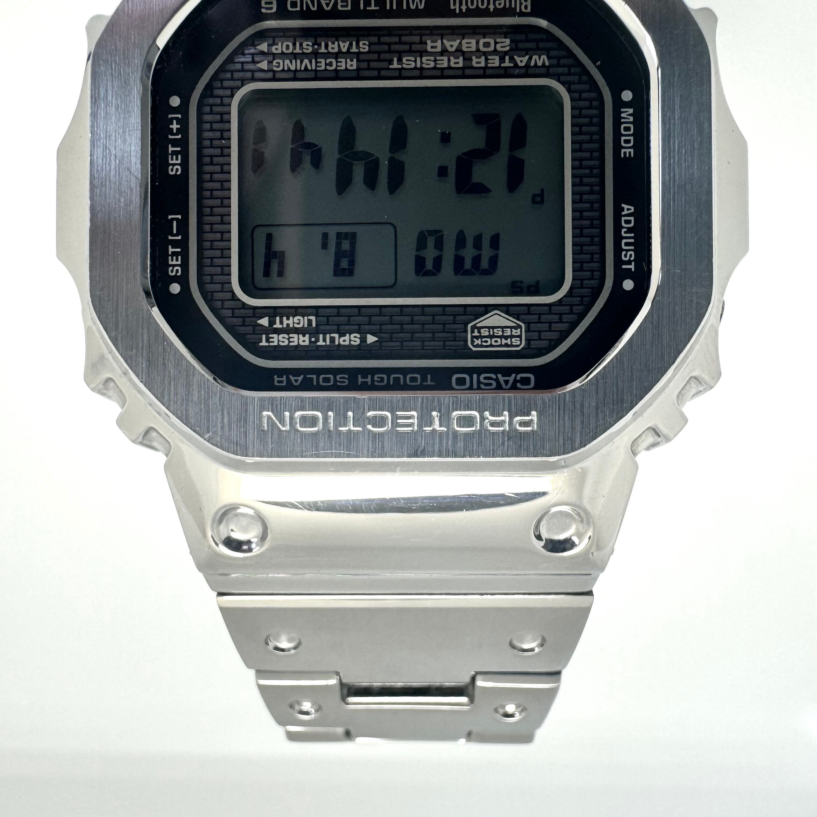 腕時計 メンズ カシオ G-SHOCK ジーショック GMW-B5000D-1JF 5000シリーズ フルメタル モバイルリンク スクエア デジタル 電波ソーラー 20気圧防水