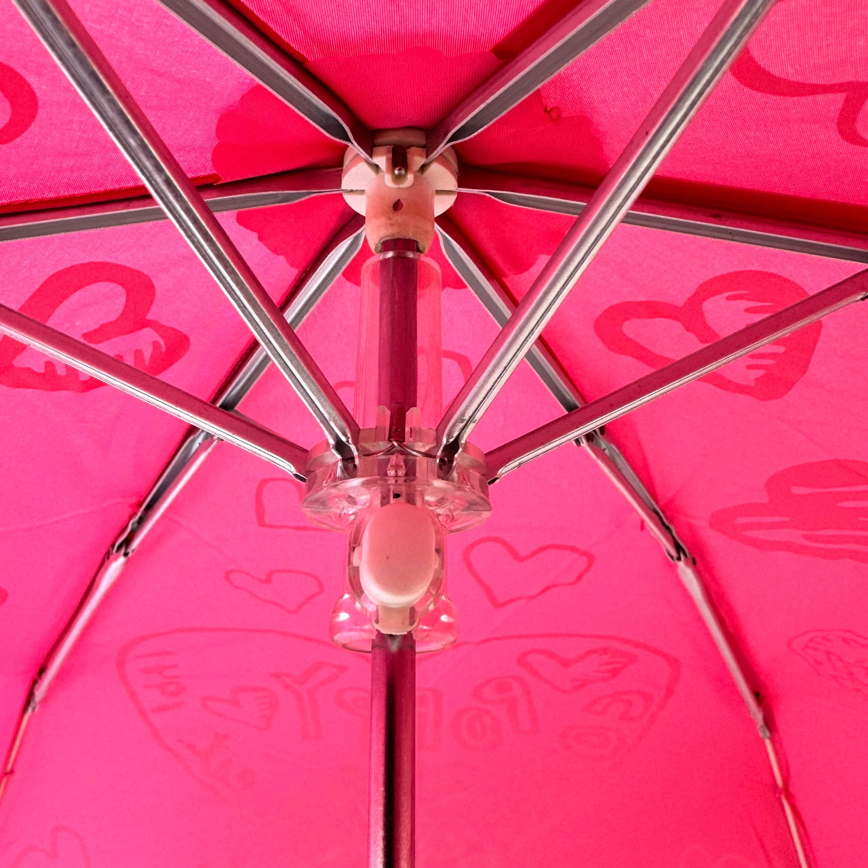 【美品】コーチ　折り畳み傘　ノベルティ　日傘　ピンク　POPPY