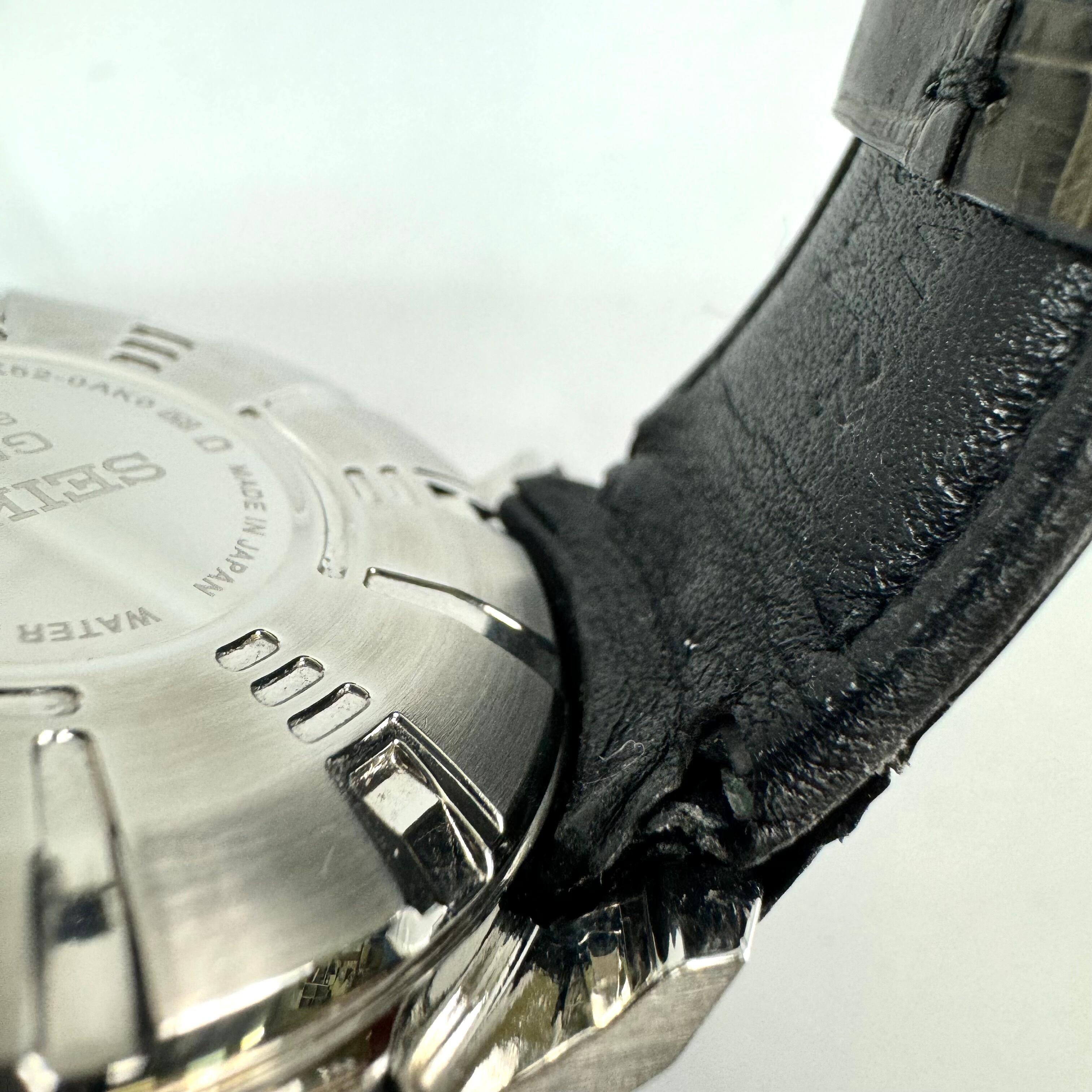 【希少】セイコー　アストロン　SBXA038　7X52-0AK0　GPSは　電波ソーラー　黒　革ベルト