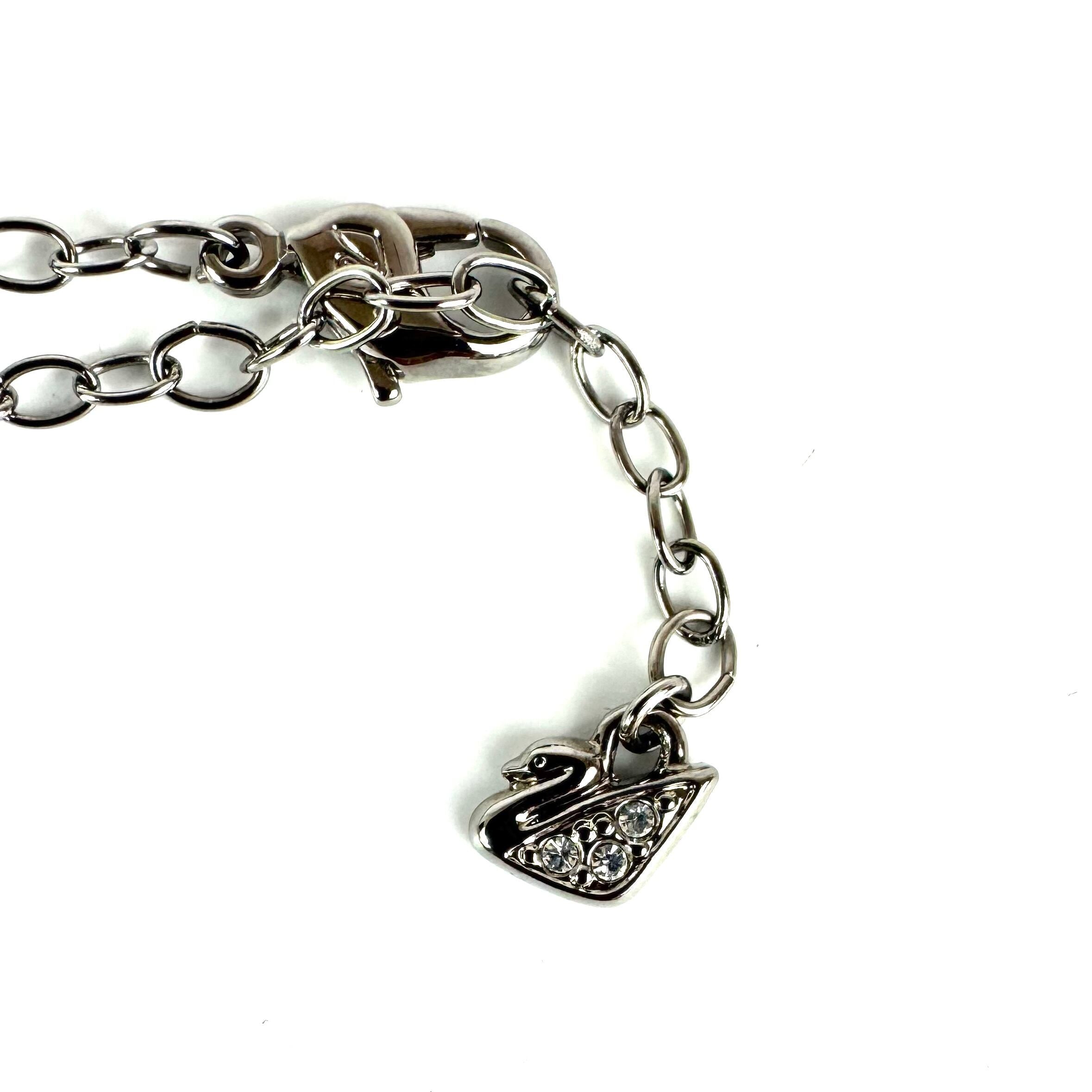 スワロフスキー　SWAROVSKI　ネックレス　パーティアクセサリー　ブルー　パープル　シルバー