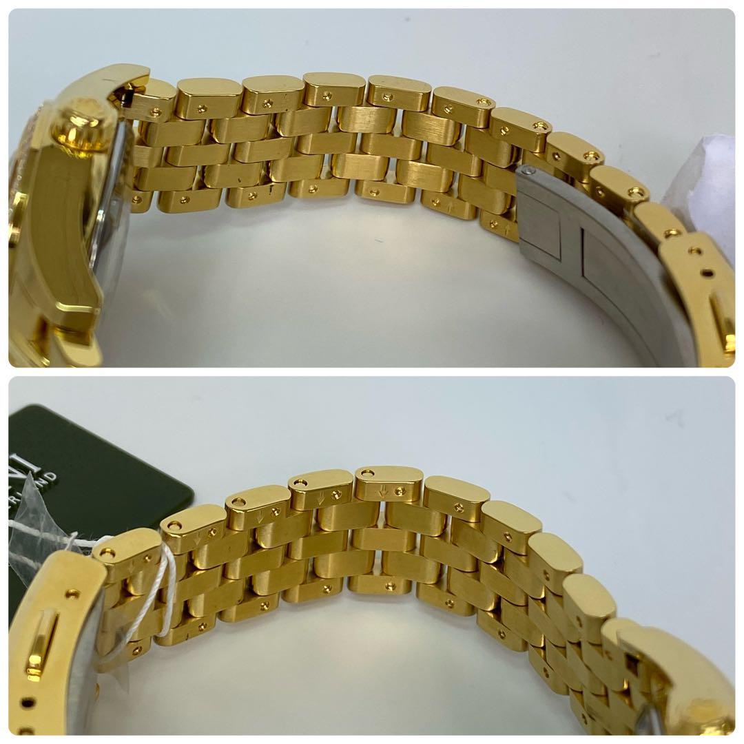 【未使用】チトーニ　コスモキング　729G　自動巻　デイト表示　ゴールド　GP