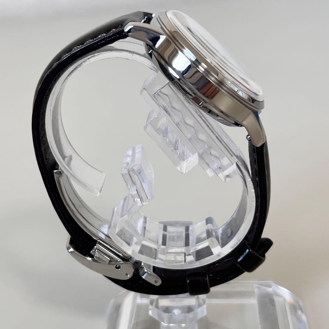 【美品】セイコー　プレサージュ　自動巻　セミスケルトン　ブラウン　ボーイズ