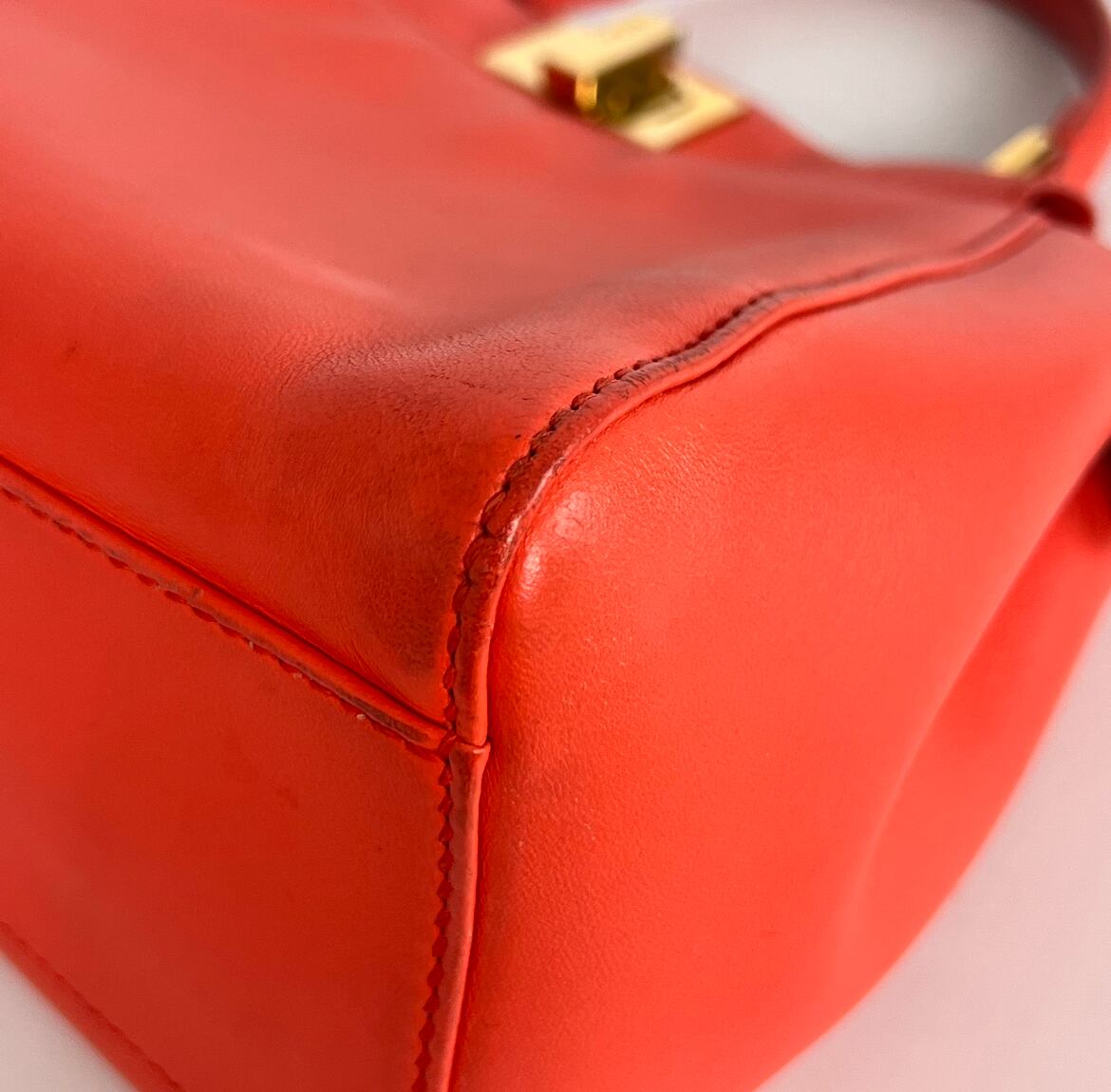 フェンディ ピーカブー ミニ スモール オレンジ バンドバッグ