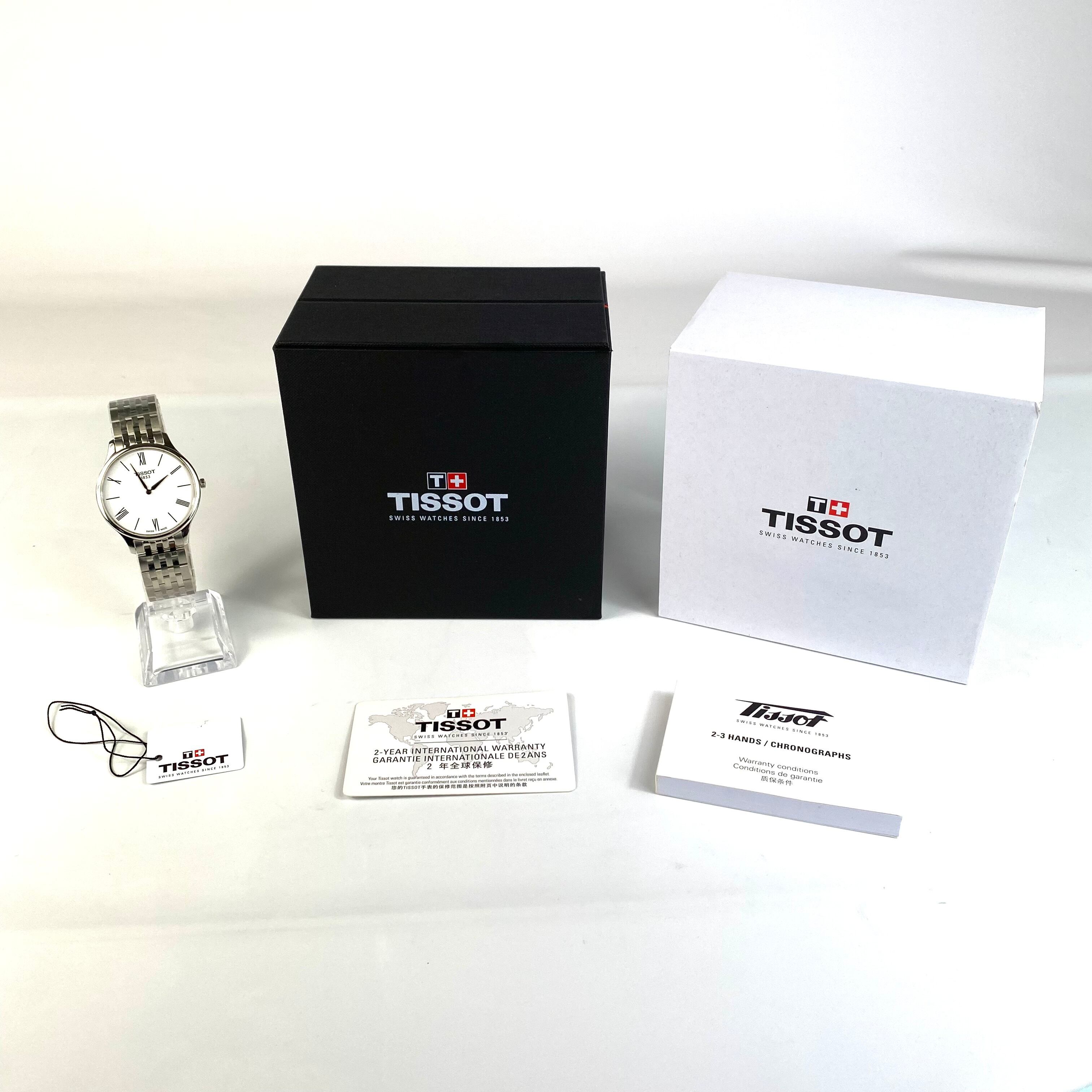 ティソ　TISSOT　クラシック　トラディション　5.5　T063409A　クォーツ　白　2針