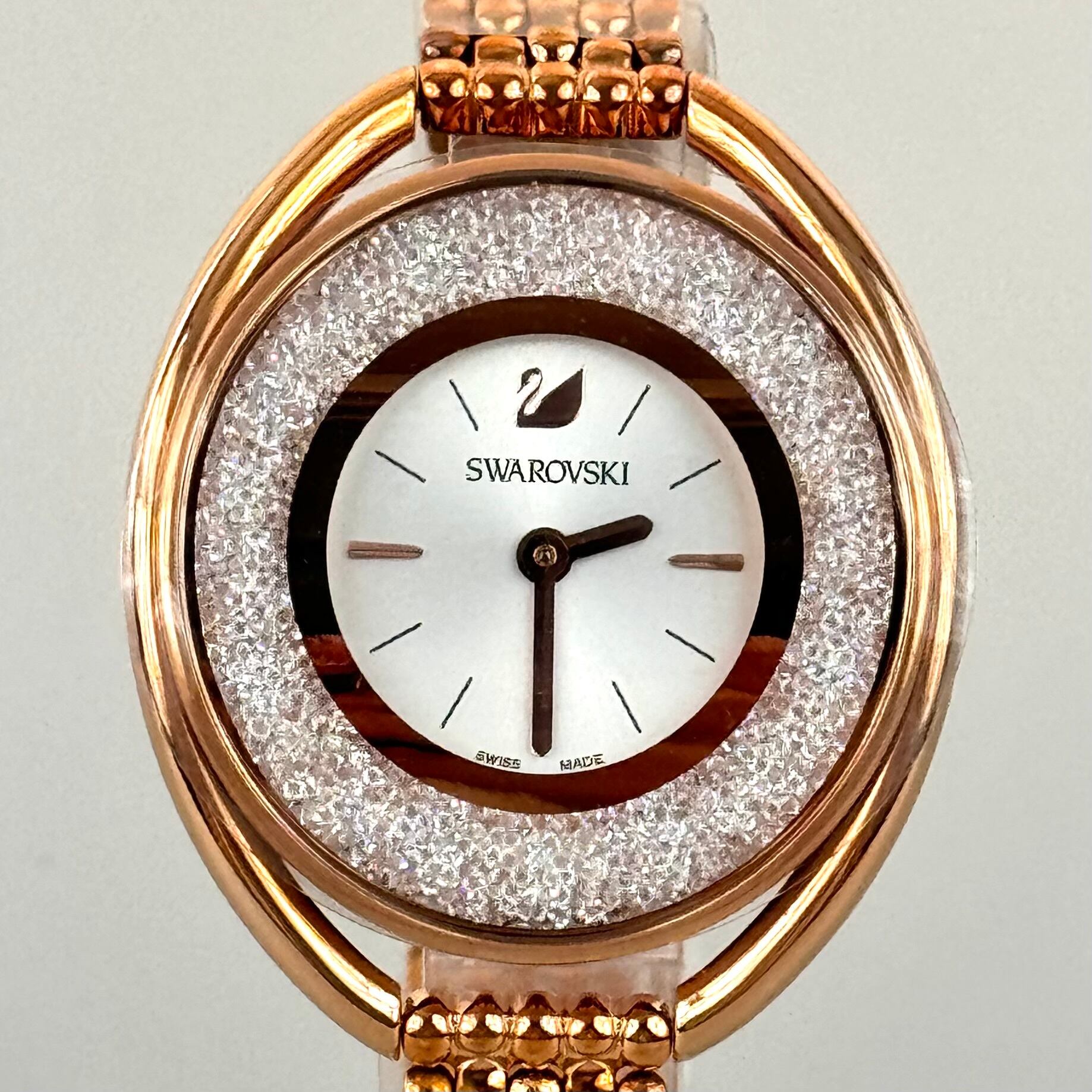 【未使用】スワロフスキー　SWAROVSKI　Crystalline　クリスタルライン　Oval　オーバル　5200341　クォーツ　2針　レディース