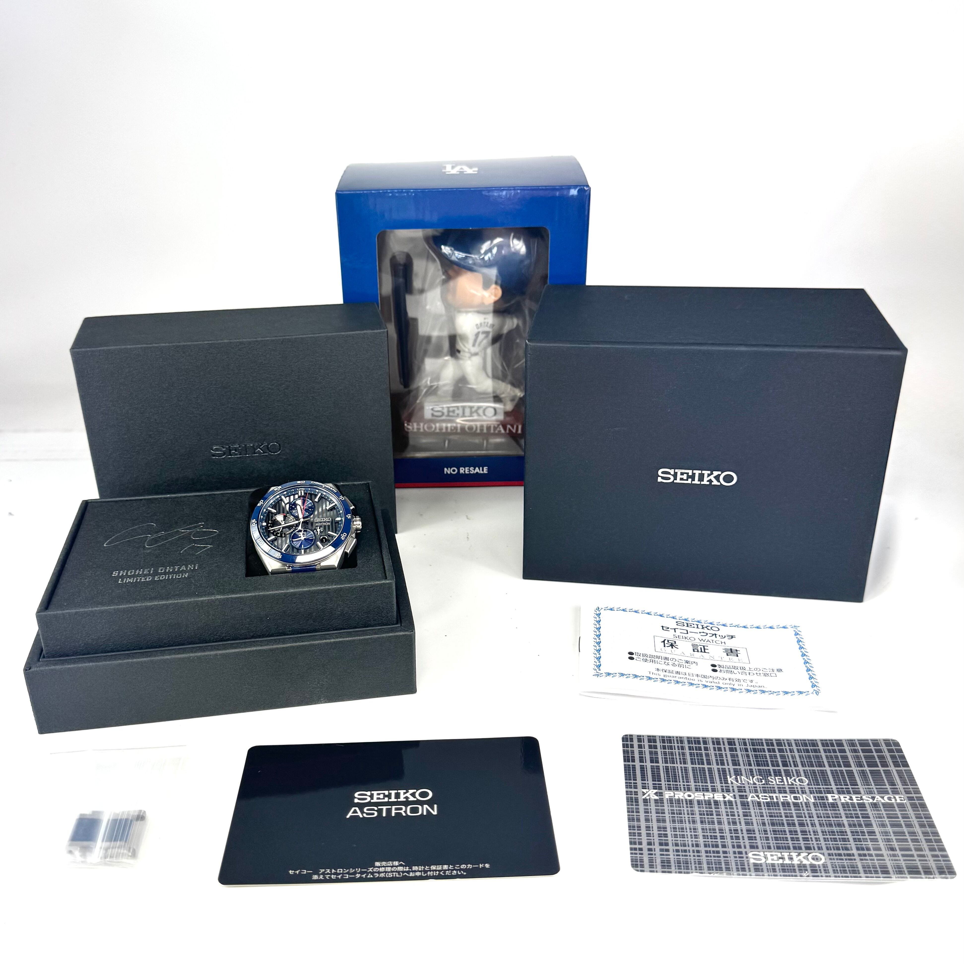 【ほぼ未使用・希少品】腕時計 メンズ セイコー アストロン ネクスター SBXC165 大谷翔平 ボブルヘッド 2024年限定モデル 国内限定1700本 GPSソーラー 黒 デイト表示 10気圧防水 チタニウム