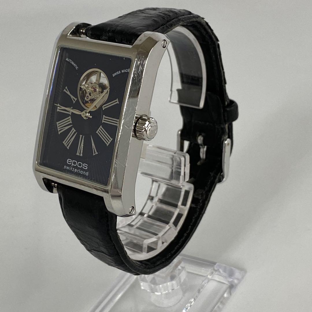 【希少】エポス　レクタンギュラー　ハートビート　自動巻　セミスケルトン