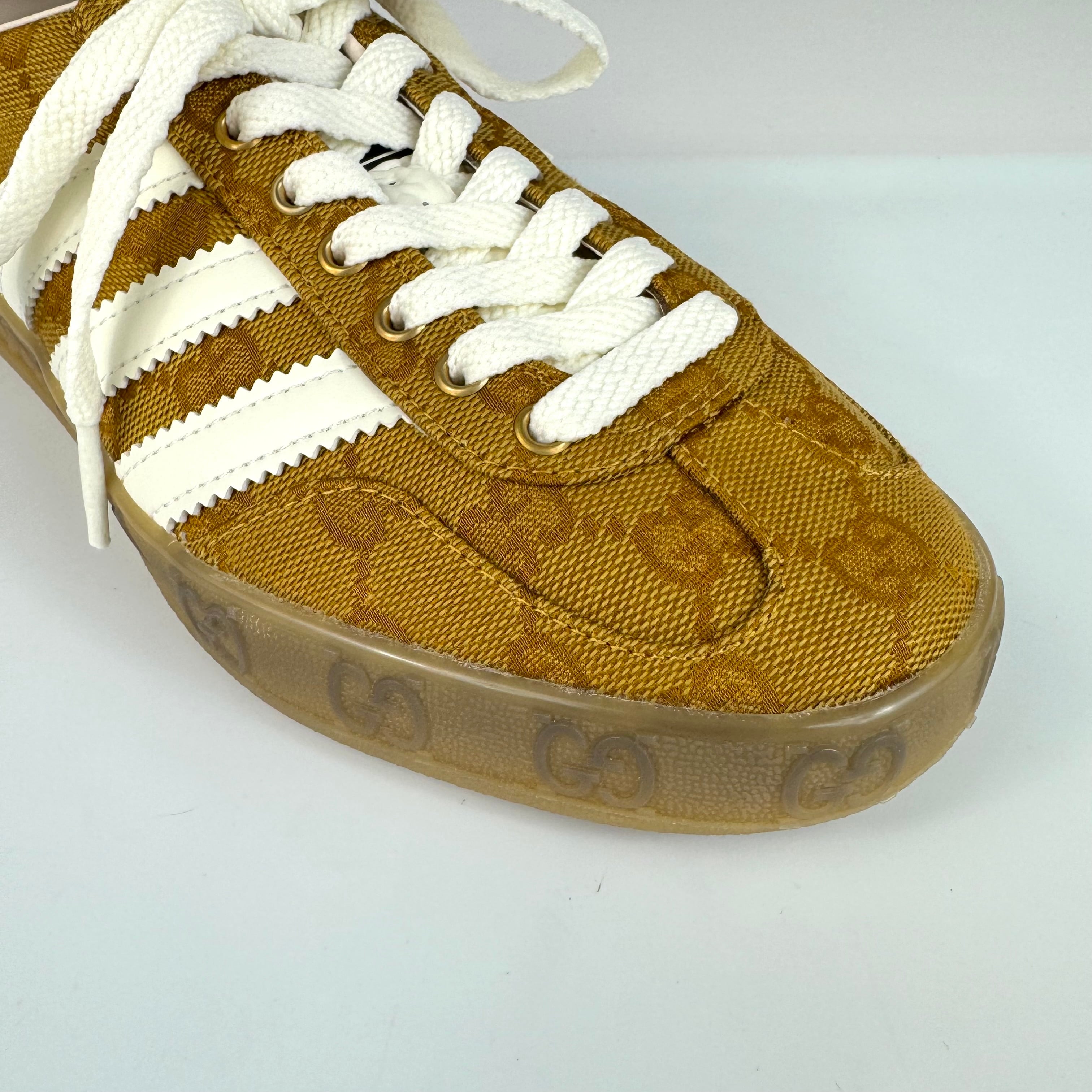 アディダスグッチ　646652　スニーカーGGキャンバス　ブラウン　22.5cm