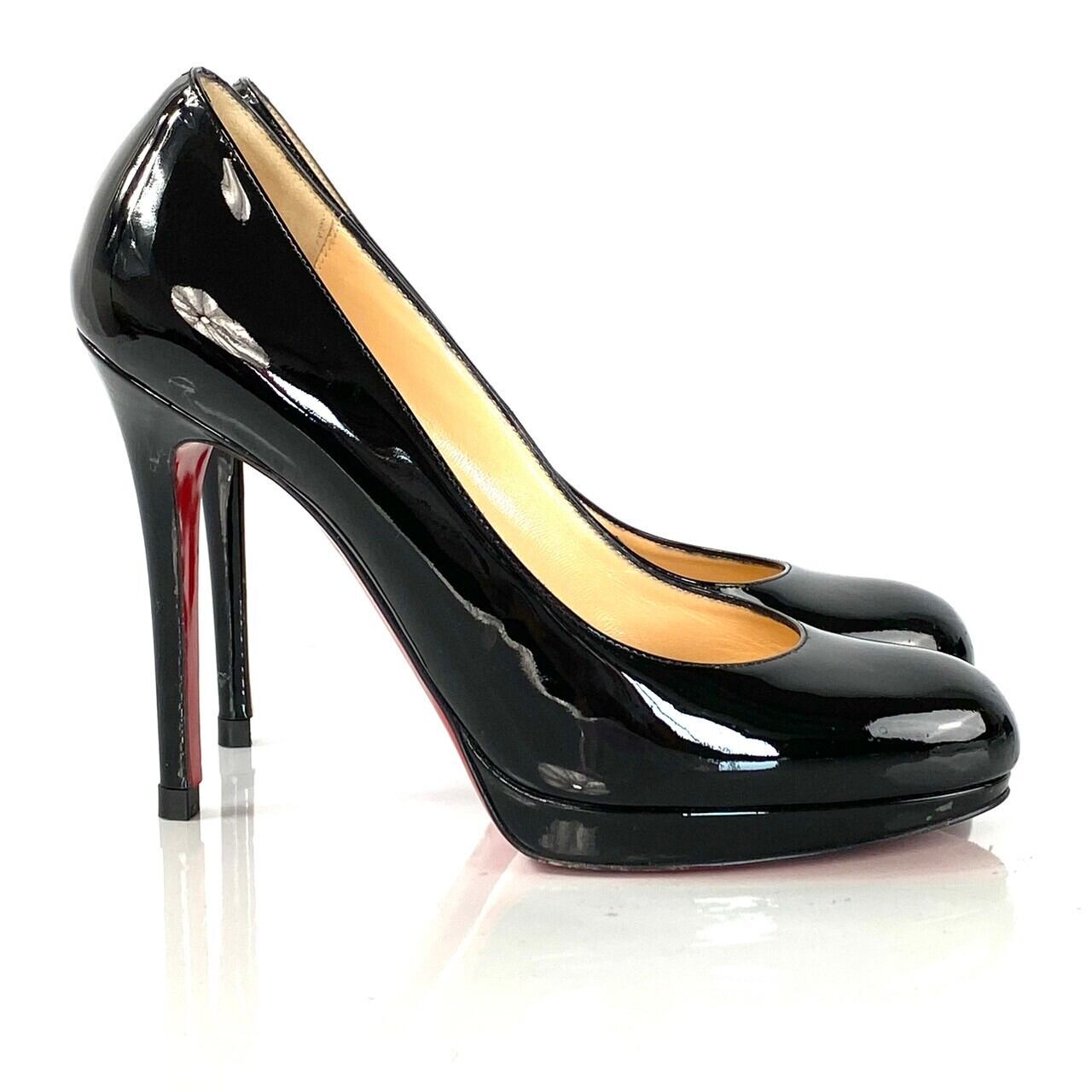 クリスチャンルブタン　Christian Louboutin　パンプス　ピンヒール　パテント　36 1/2　23.5cm　黒