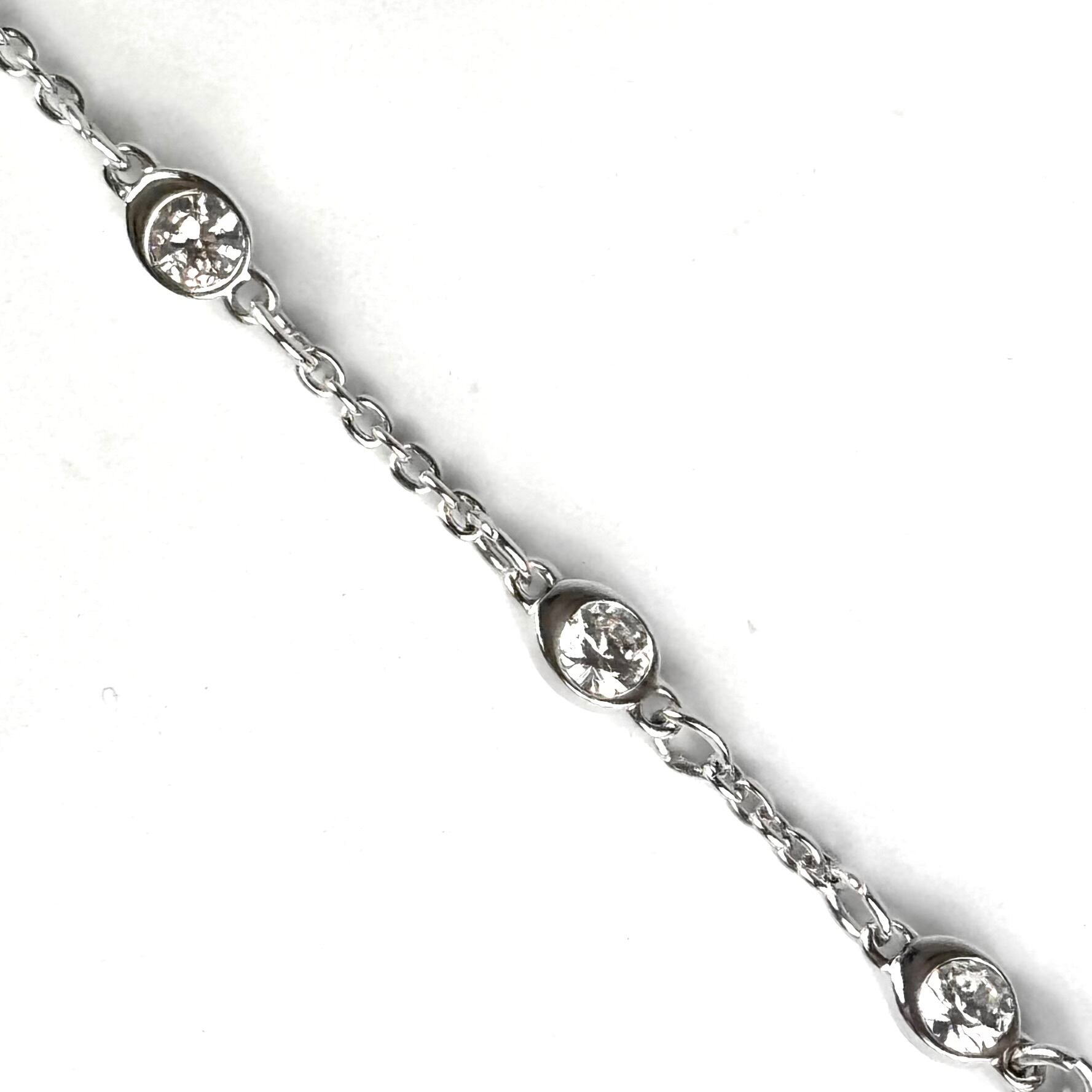 【美品】スワロフスキー　SWAROVSKI　ブレスレット　ストーン　シルバー