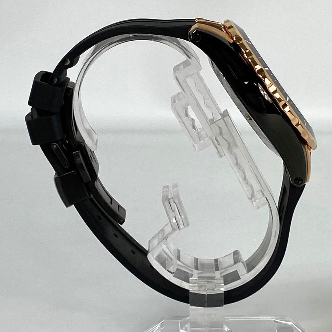 【美品】エドックス　グランドオーシャン　クォーツ　クロノグラフ　黒　デイト表示