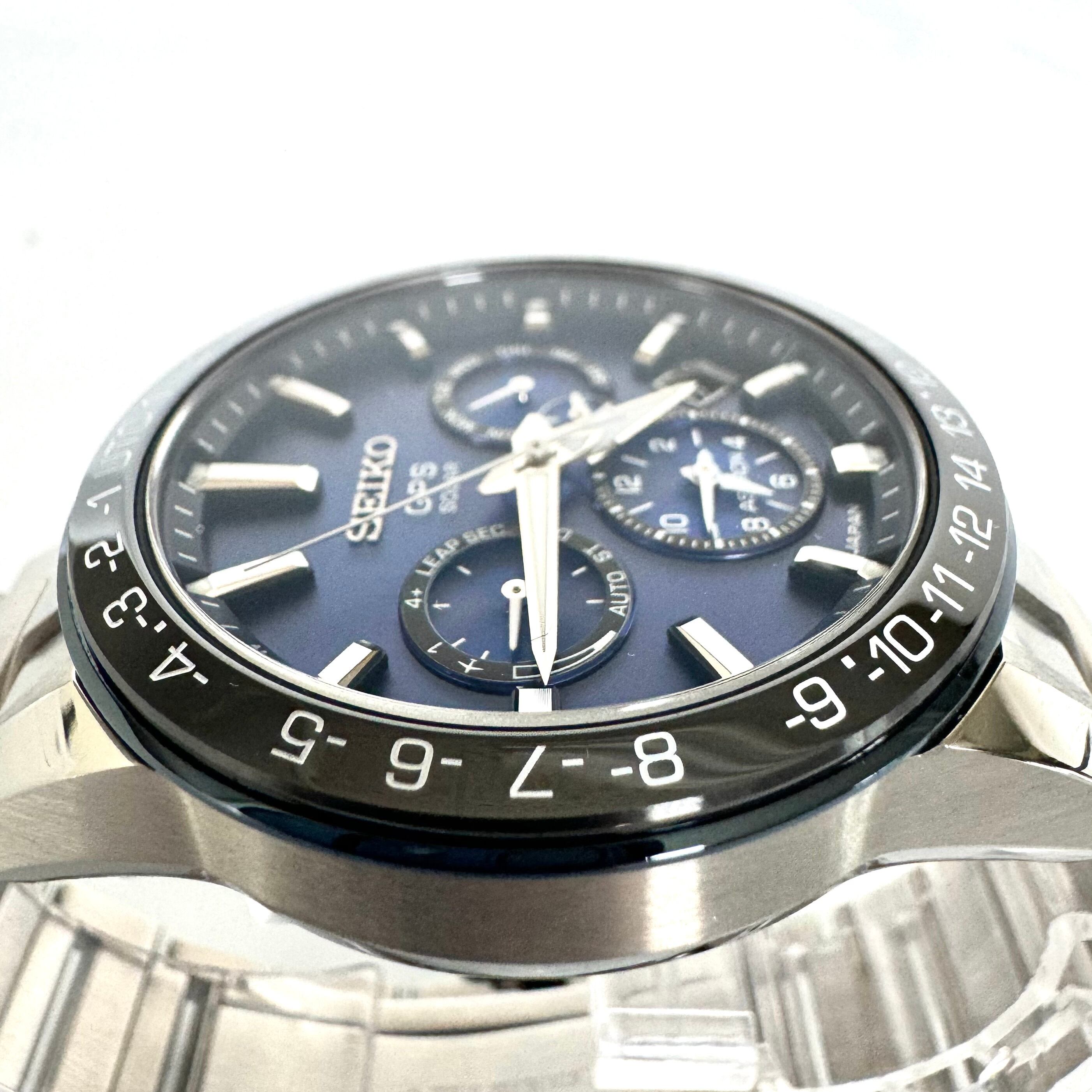 【美品】セイコー　アストロン　SBXC015　5X53-0AE0　GPSソーラー　ブルー　セラミック　ステンレス