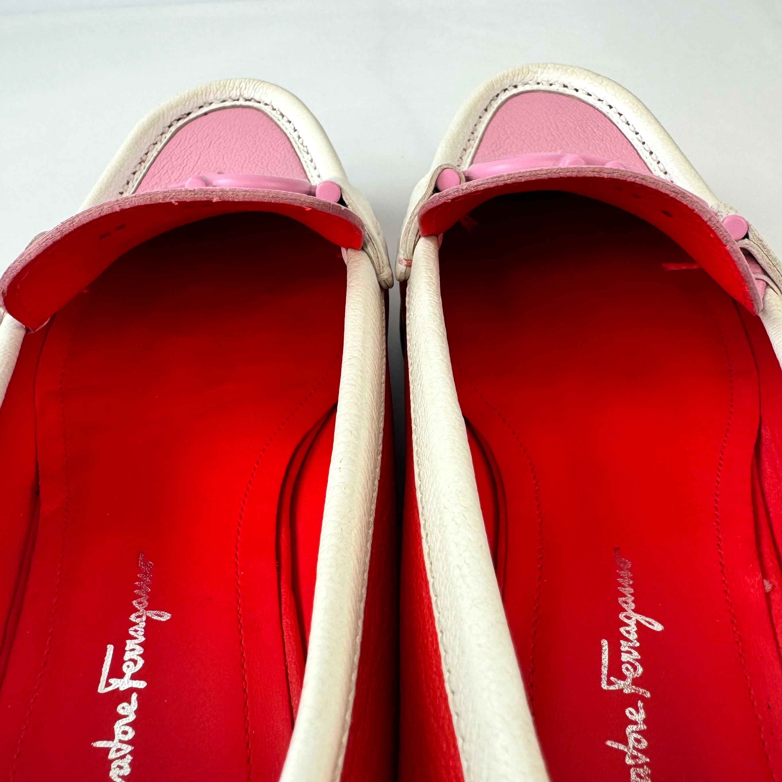 【美品】サルヴァトーレフェラガモ　ローファー　2022年限定モデル　ガンチーニ　ピンク　マルチカラー　23cm