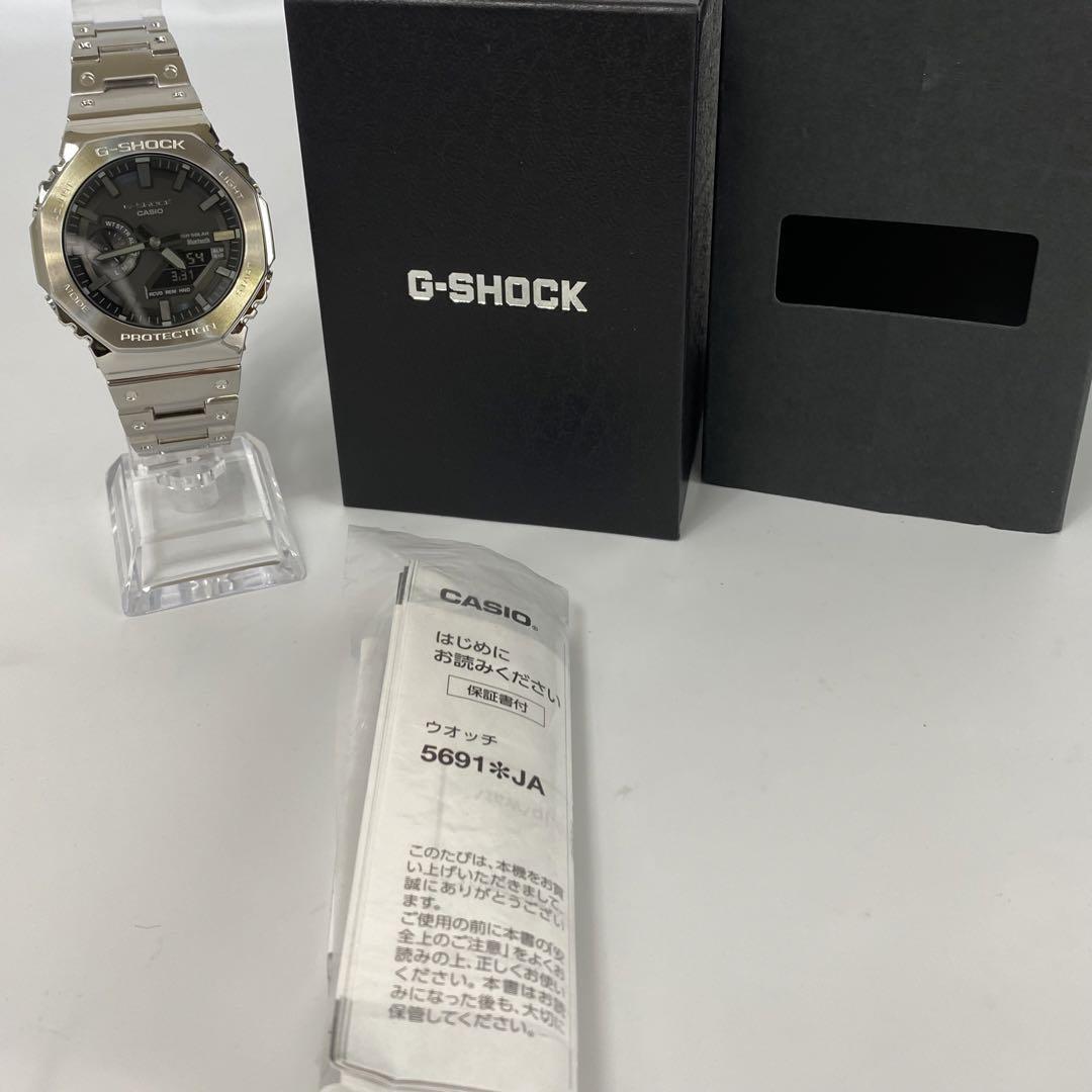 【美品】カシオ　Gショック　2100シリーズ　フルメタル　タフソーラー　黒